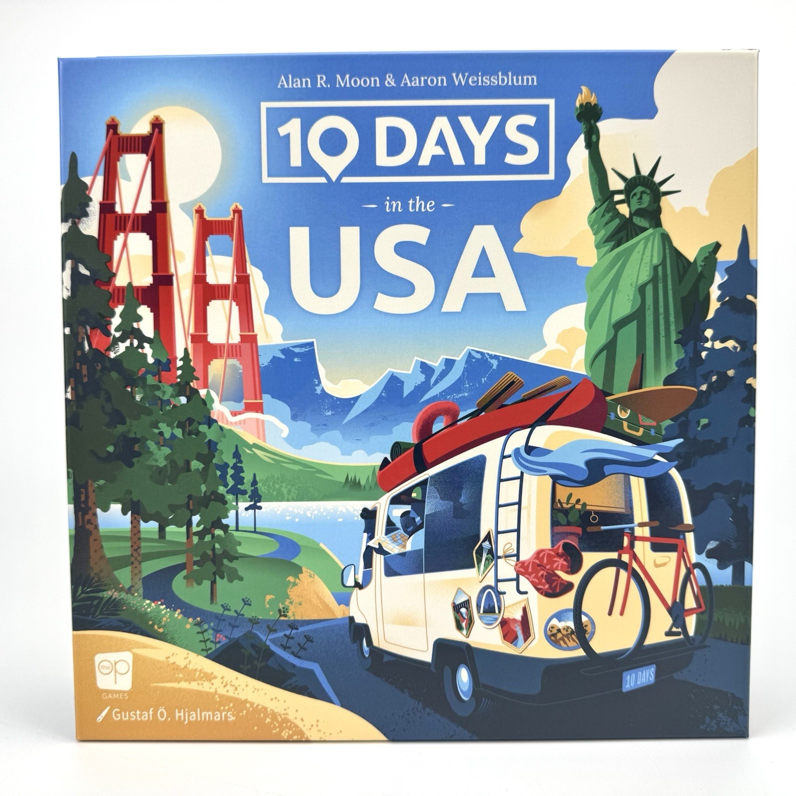 10 Days in The USA – Family Road Trip Board Game By Alan Moon – 100% Complete VG