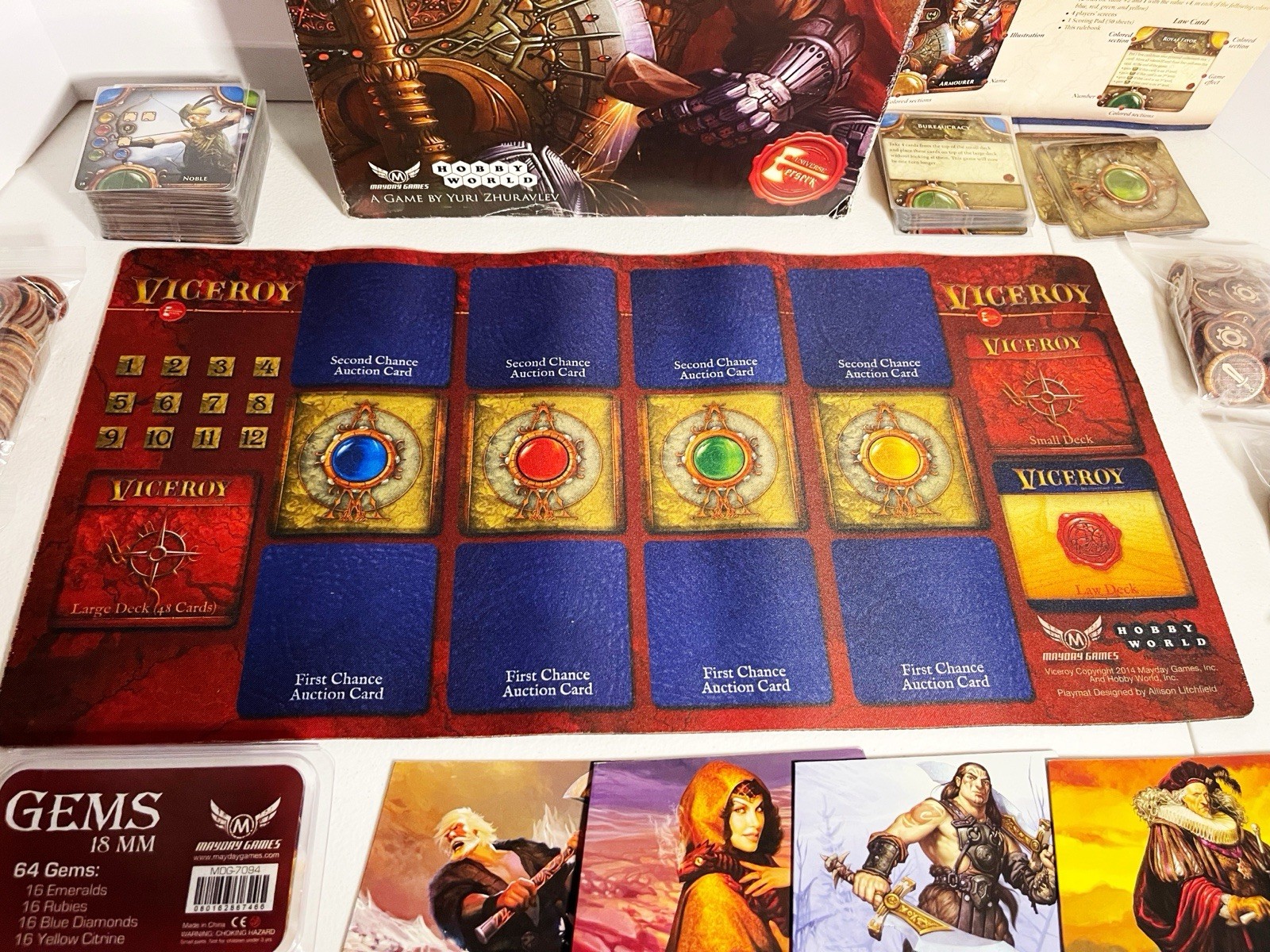2015 Viceroy Kickstarter Board Game Complete Limited Edition 542/1000 Mayday VG