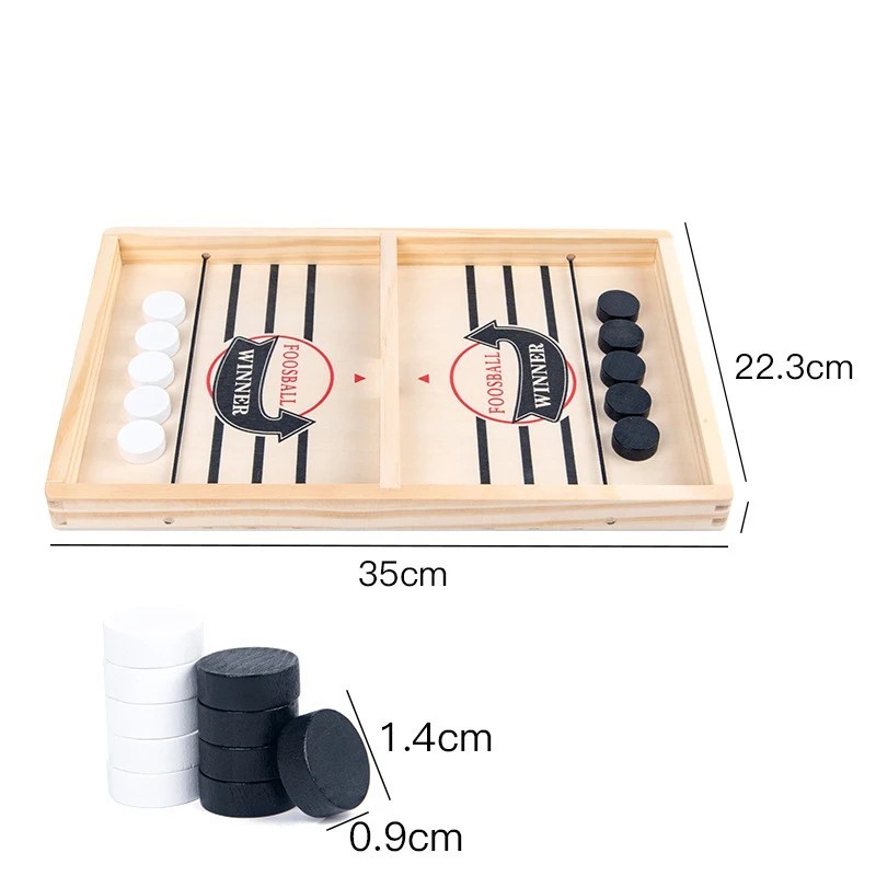 Fast Sling Puck Game Paced Desktop Winner PK Game Board Family Toys Child Gift