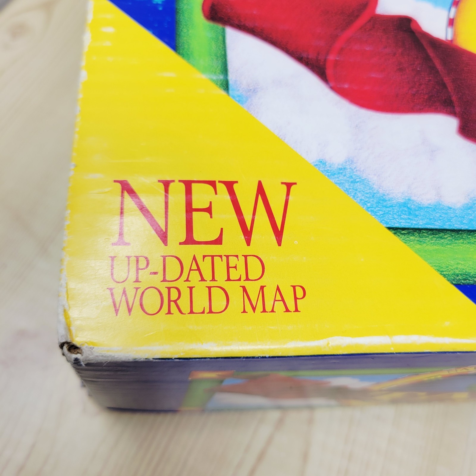 Vintage Take Off Board Game Teaches Geography Updated World Map