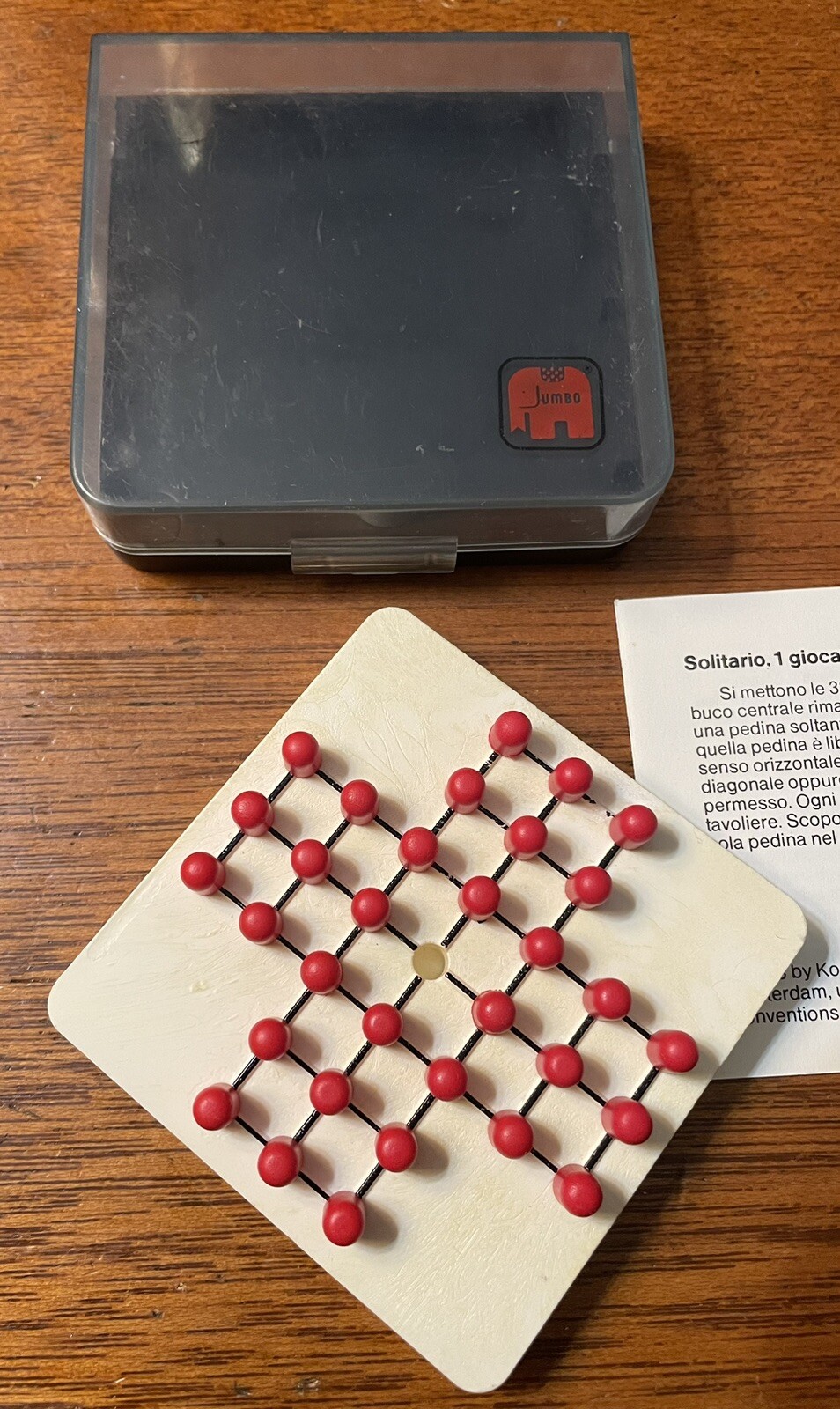Vintage 1983 JUMBO Mini Play Solitaire Game Made In Germany