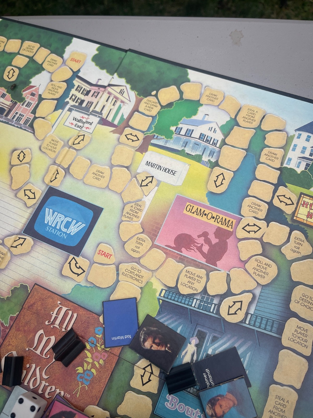 ‘All My Children” television soap opera Board Game , 1980’s vintage game