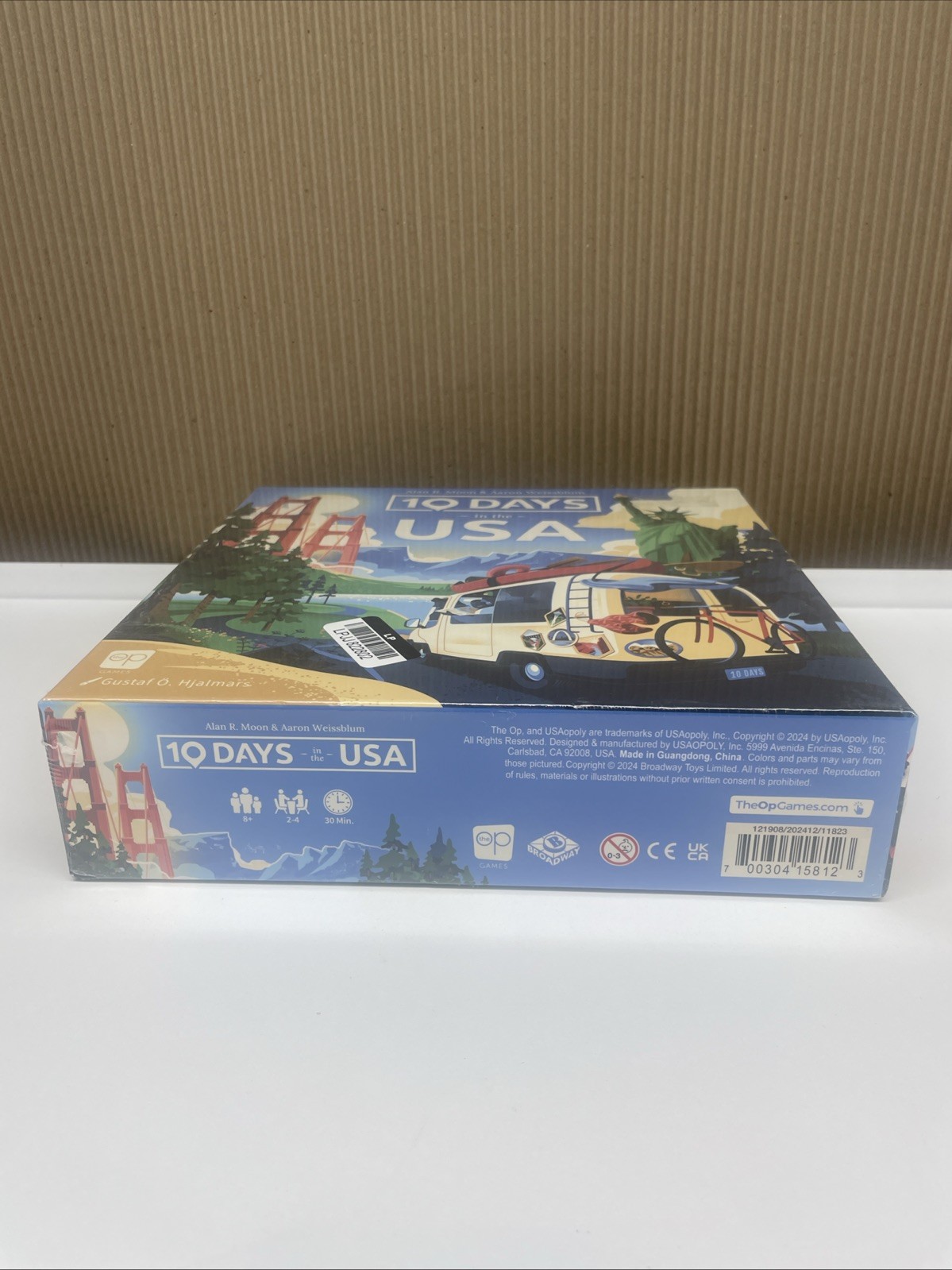10 Days in the USA Board Game The OP Games Family Adult & Kids New Sealed