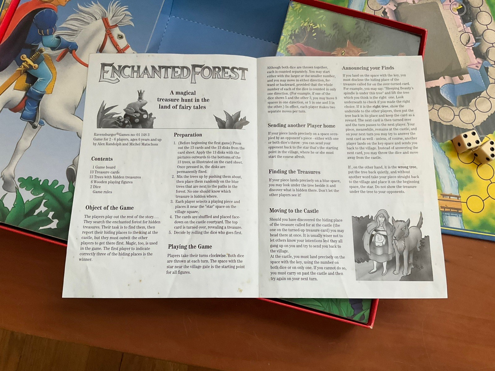 Ravensburger Enchanted Forest Board Game 1994 Complete in Box