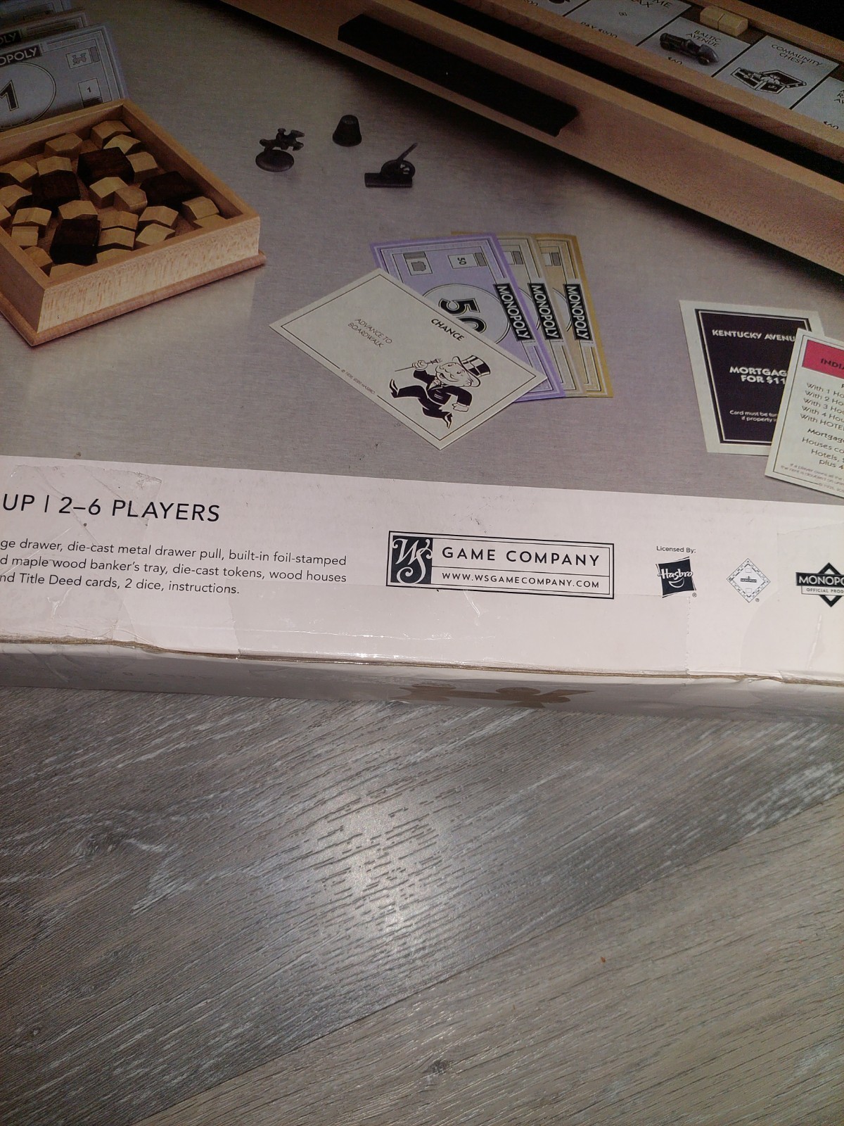 Monopoly Luxe Maple Edition Wood Cabinet Game Board Luxury Premium 2016 Sealed