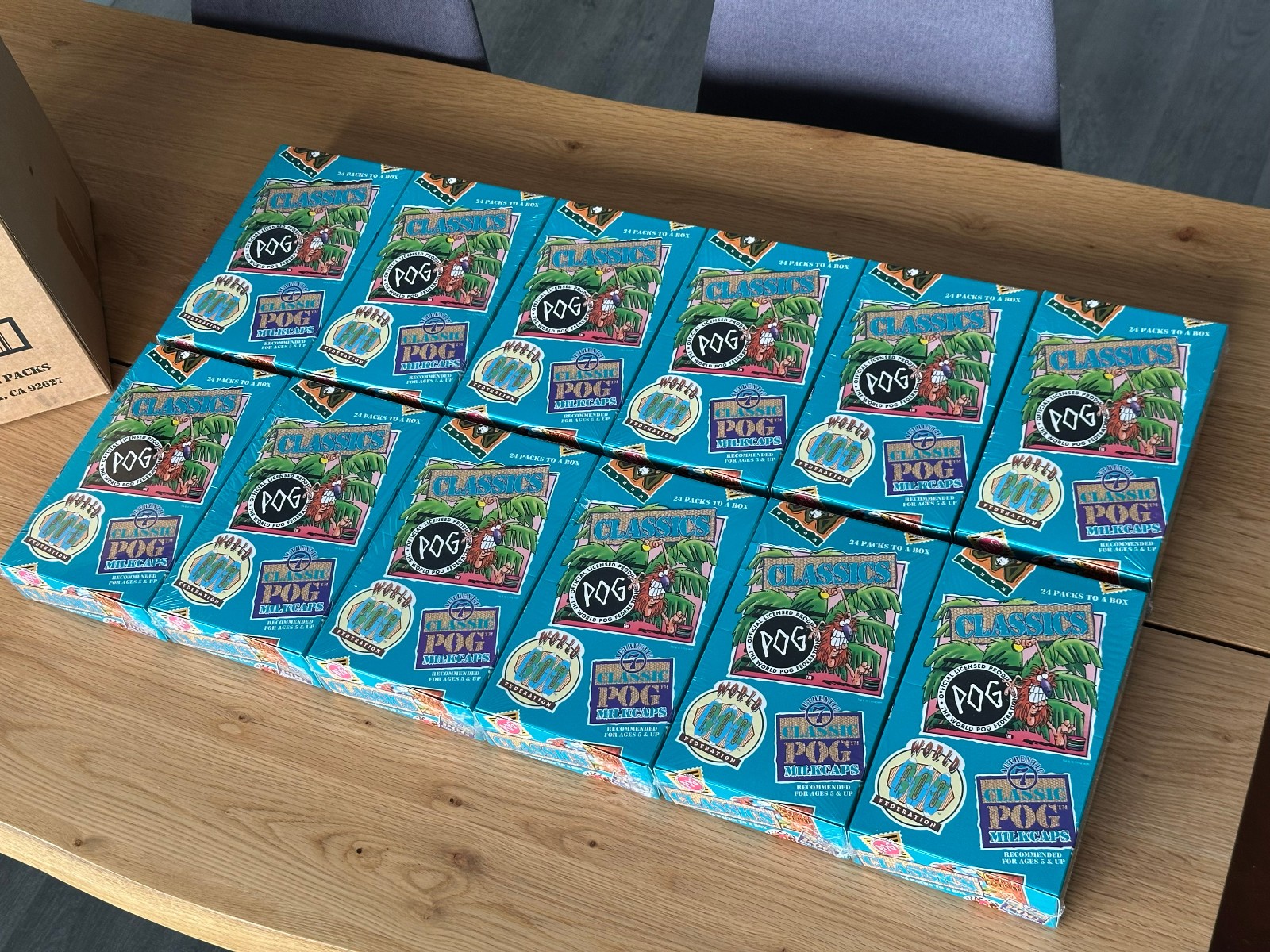 WPF POG Classics Master Case – 12 Boxes / 288 Packs – Vintage 1990s