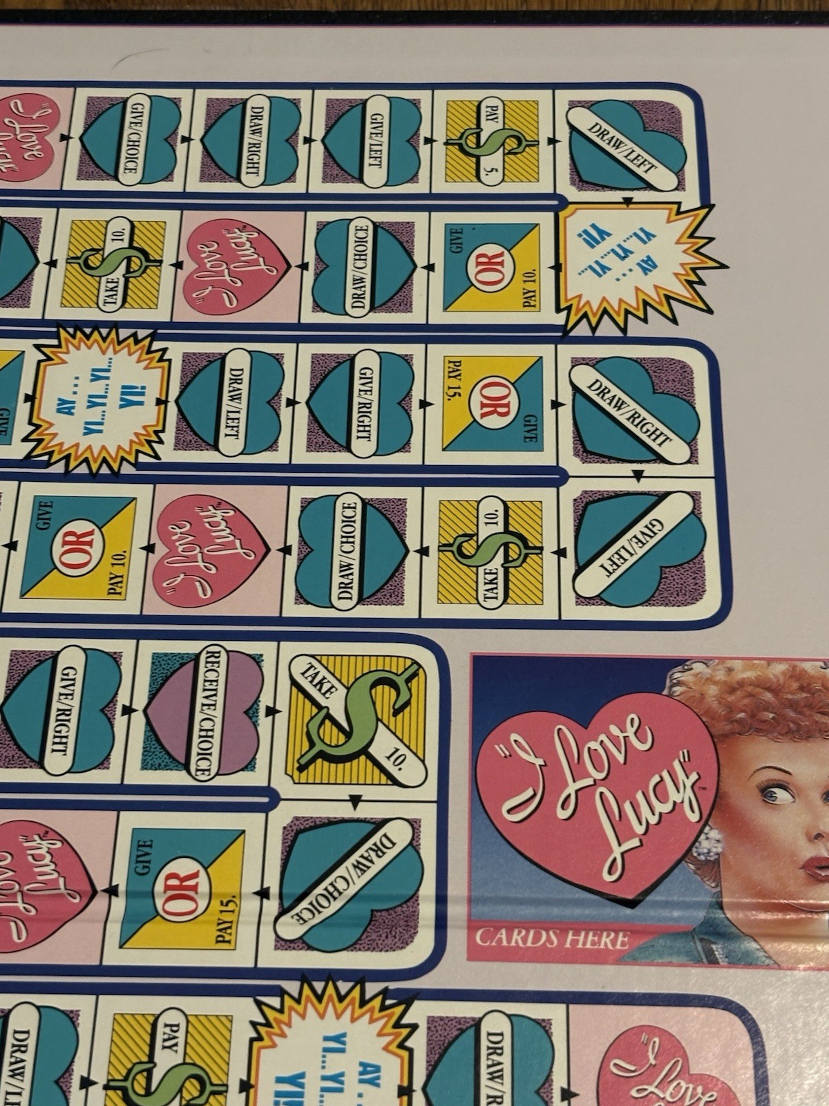 Vintage The I Love Lucy Board Game Complete Talicor 1990 TV Show Lucille Ball