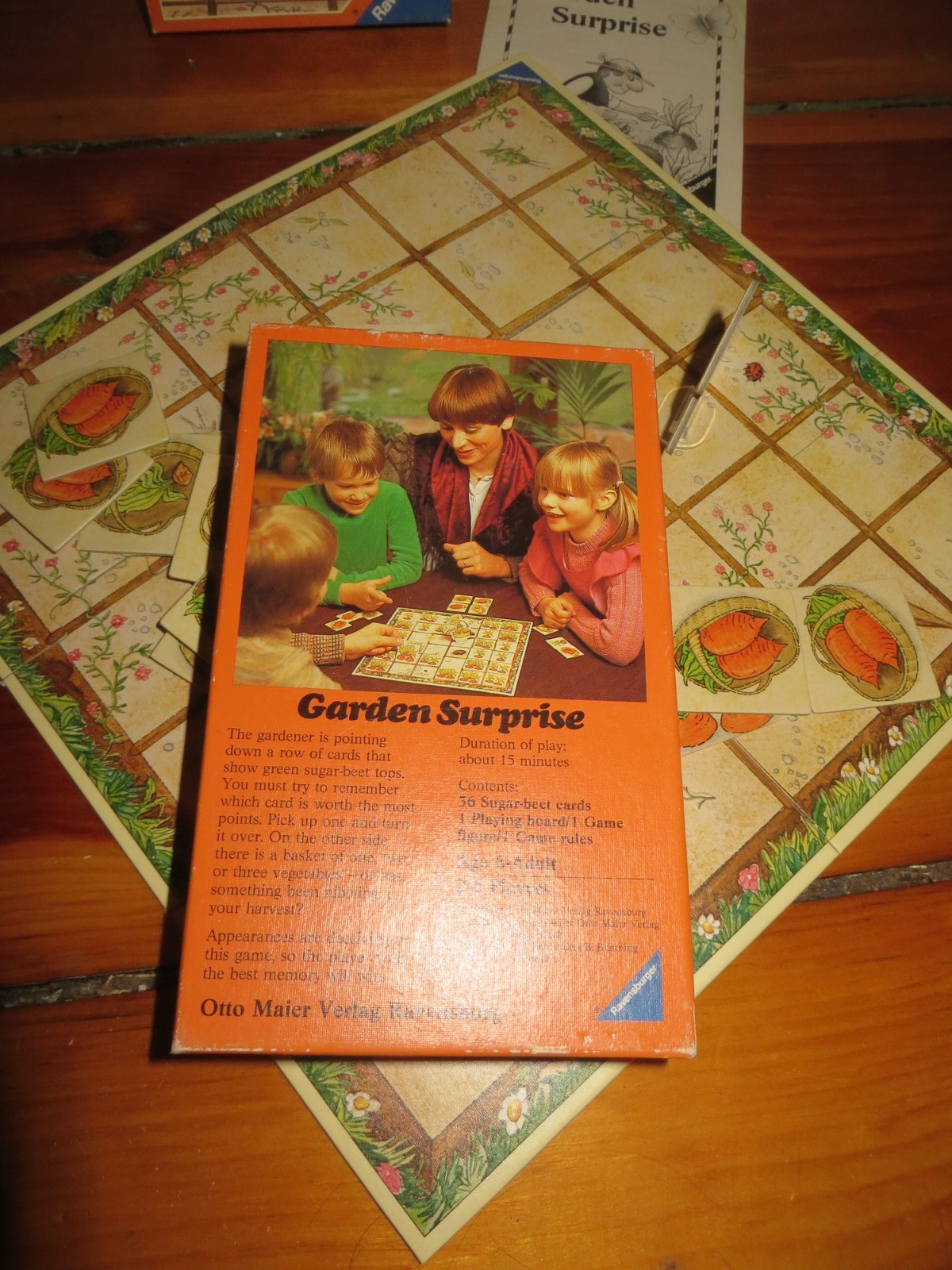 RARE & Vintage “Garden Surprise” Memory Game by Ravensburger – 1986 – Complete