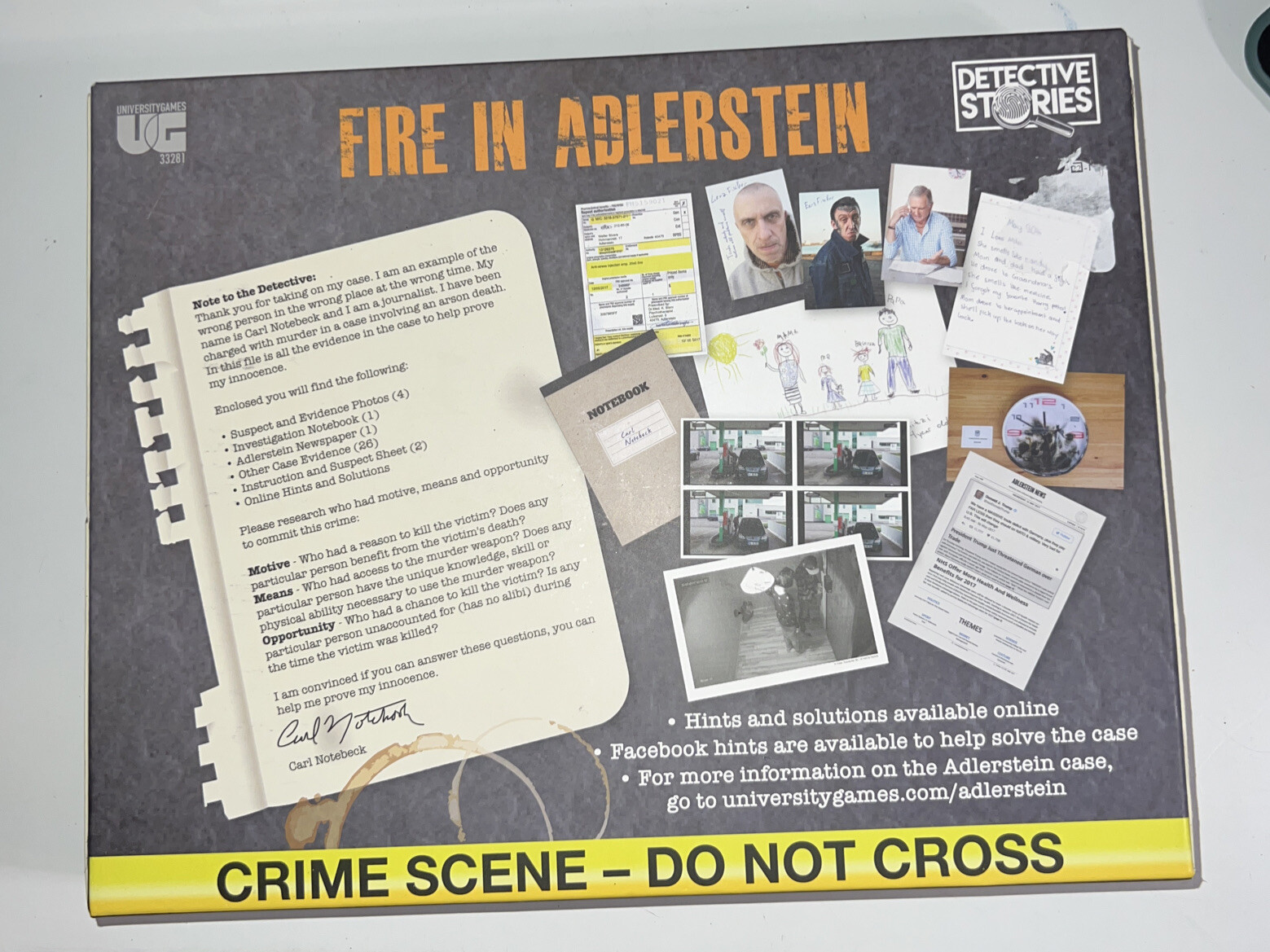 Murder Mystery Party Case Files: Fire in Alderstein Party Game New
