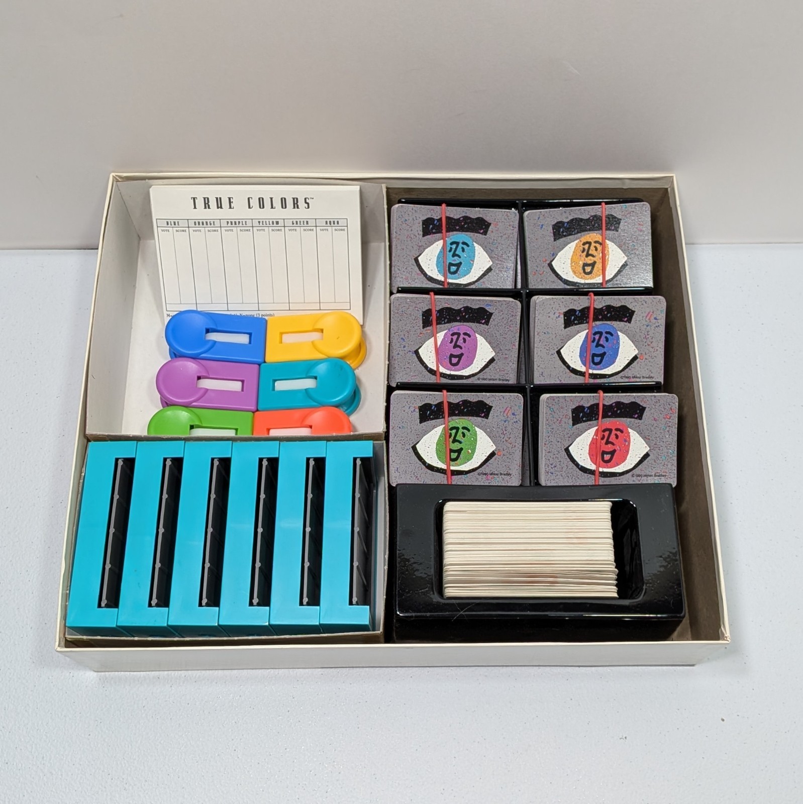 True Colors Board Game Vintage 1990 Milton Bradley 100% Complete