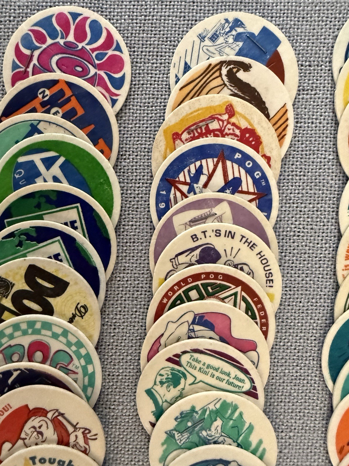 World POG Federation~95+ Original Pogs~Matte Finish Milk Caps~Little Tab~Staple