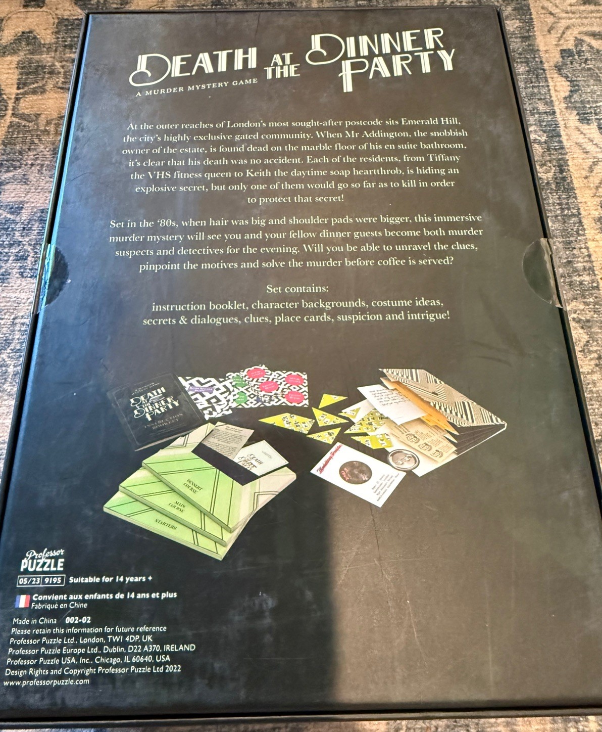 Death At The Dinner Party: A Murder Mystery Board Game NIB New