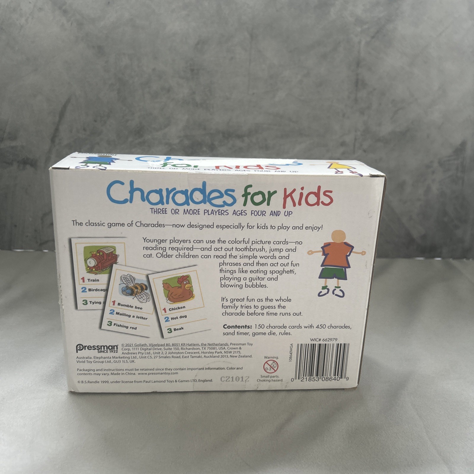 Charades for Kids Family Fun Acting Game Ages 4+ No Reading Award Winning