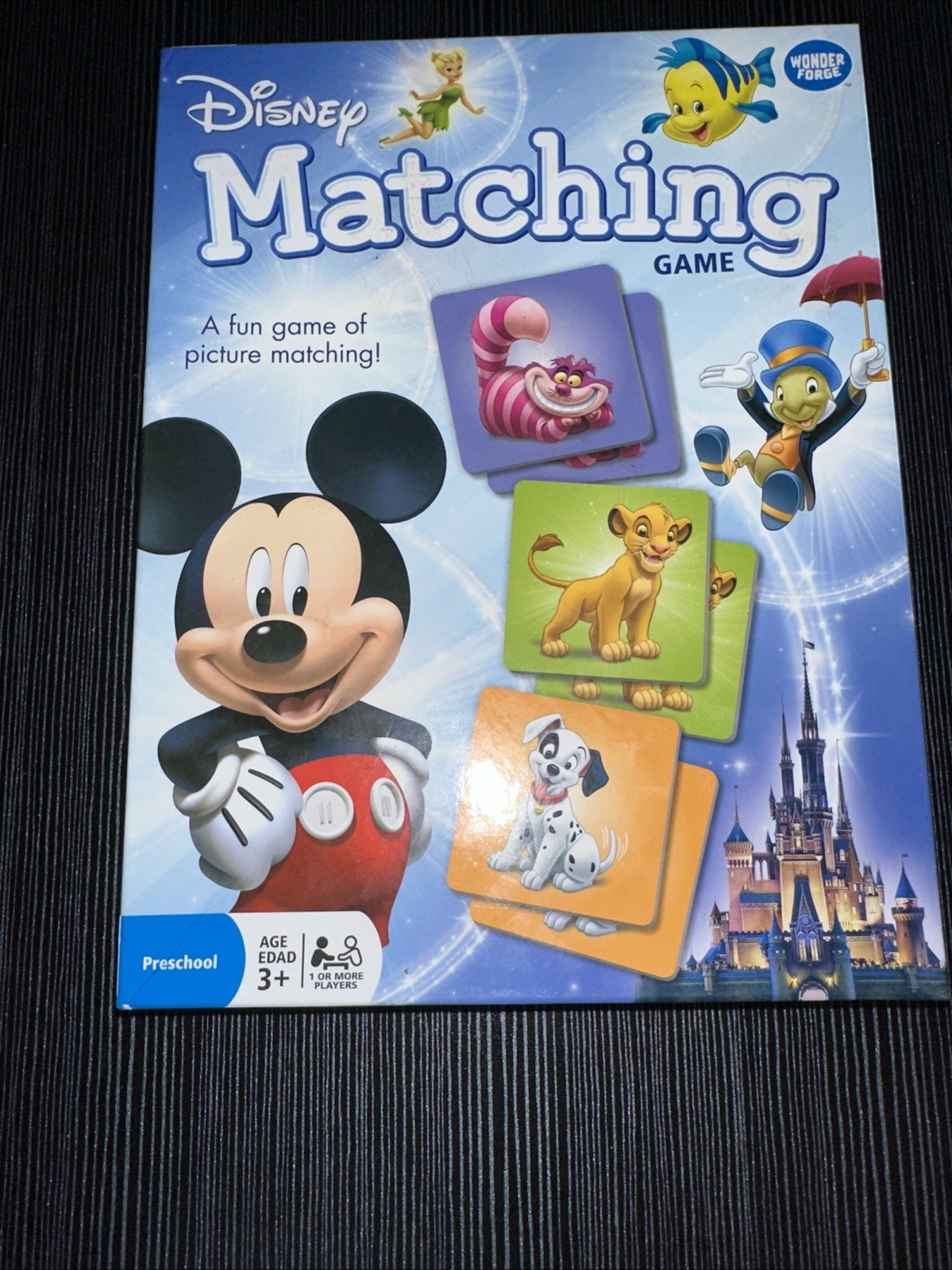 Disney Matching Game Wonder Forge 2014 68 Pcs Preschool Board Game