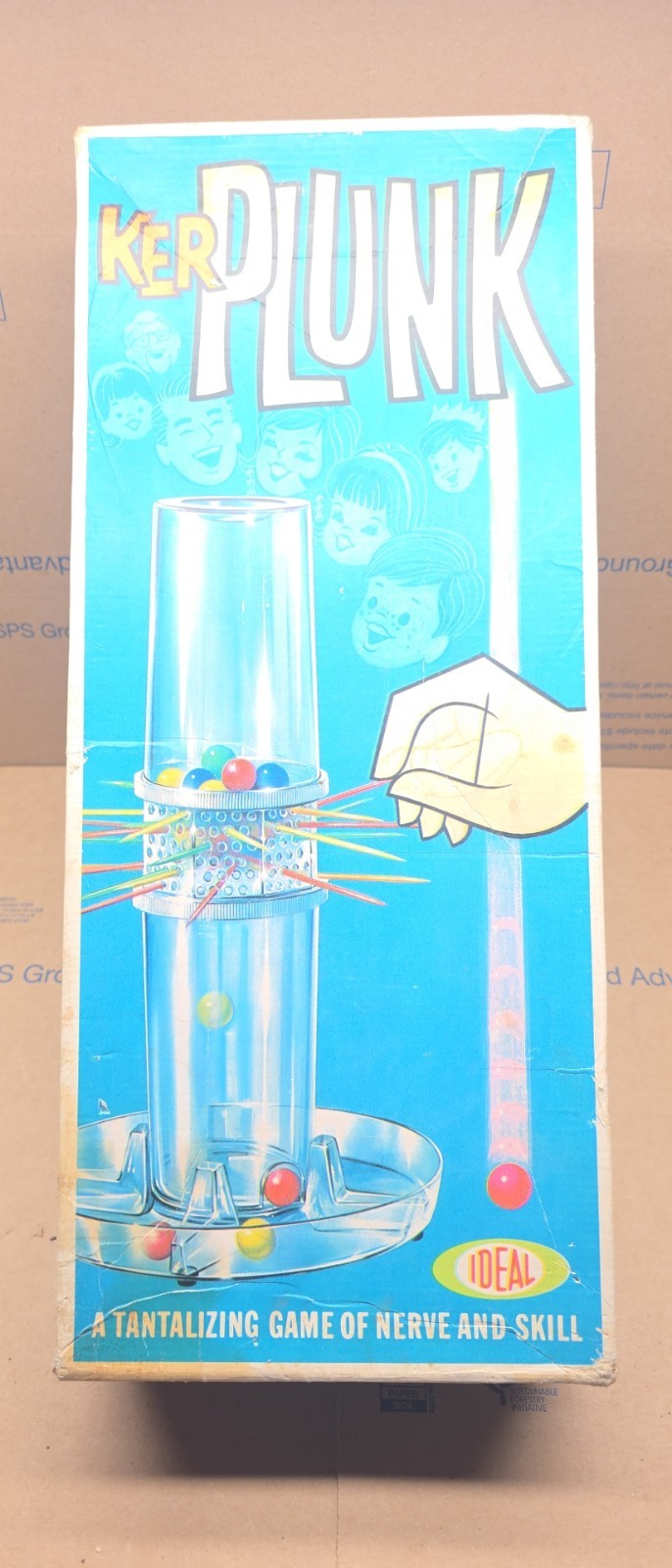 Vintage KerPlunk by Ideal Game w/ Original Box and Accessories