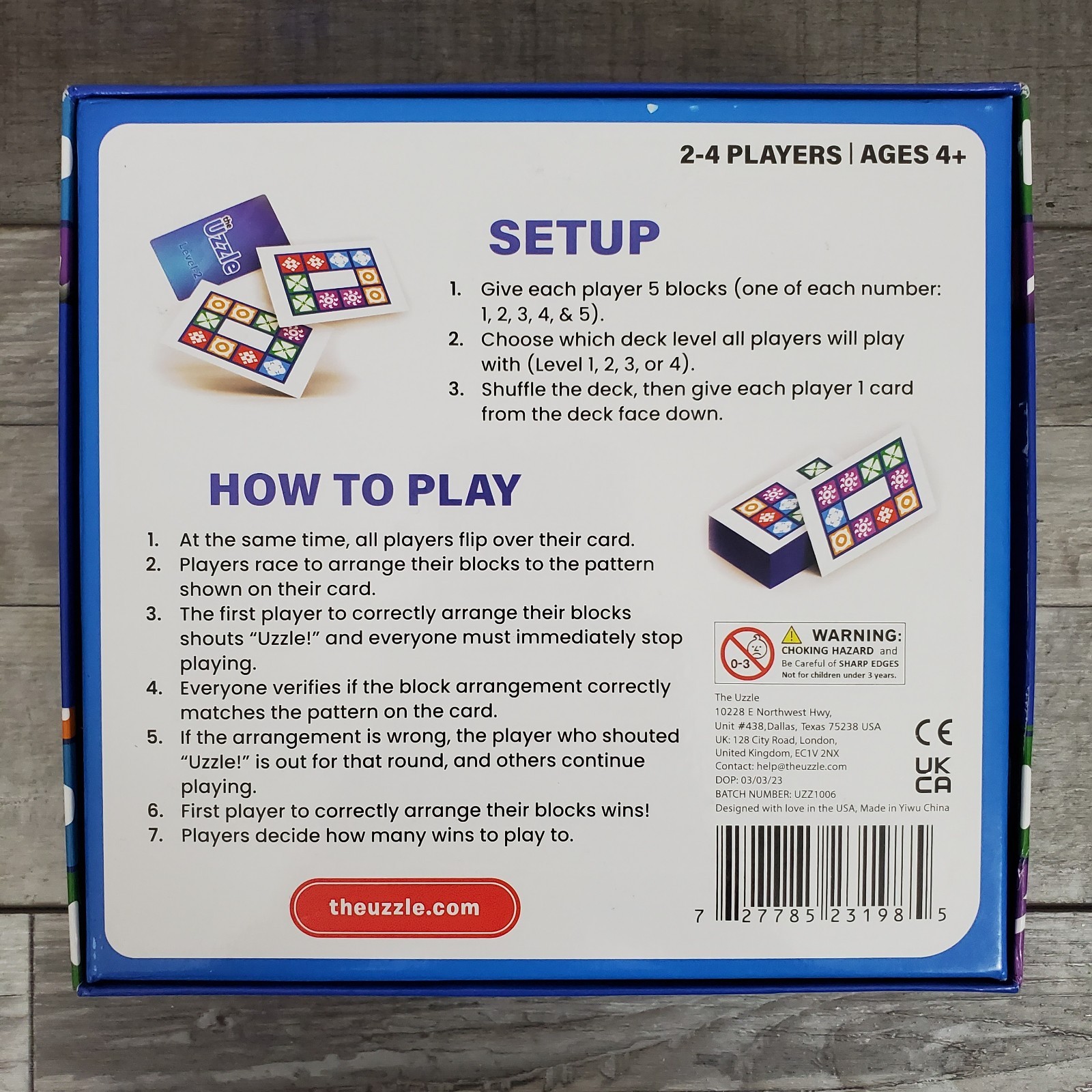 The Uzzle Board Game and Uzzle Expansion 1