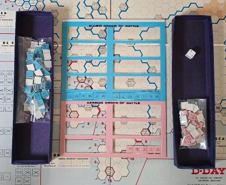 D-Day A World War II Invasion Game 1965 Avalon Hill #508