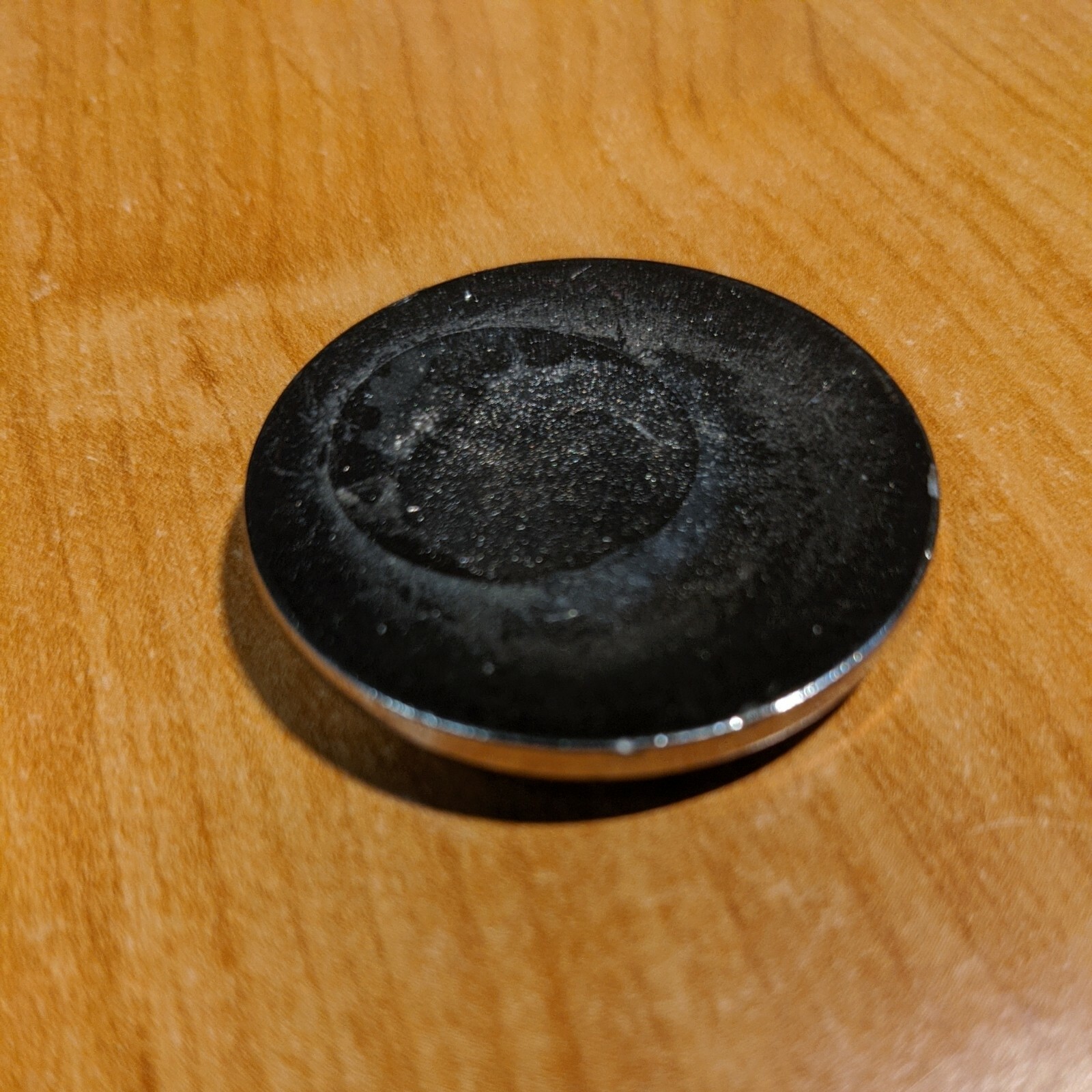 Rare Vintage Shiny Silver Heavy Metal Pog Slammer