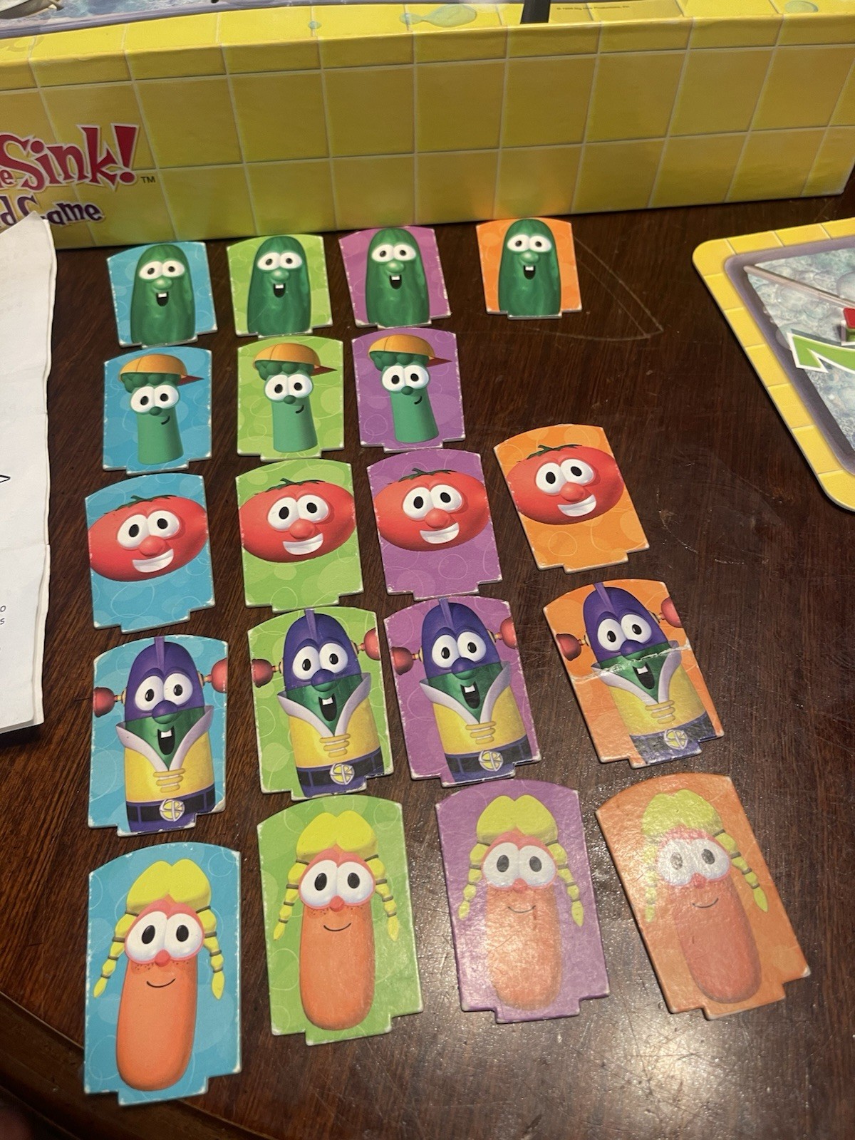 VeggieTales Don’t Sink in the Sink! Board Game Missing One Piece
