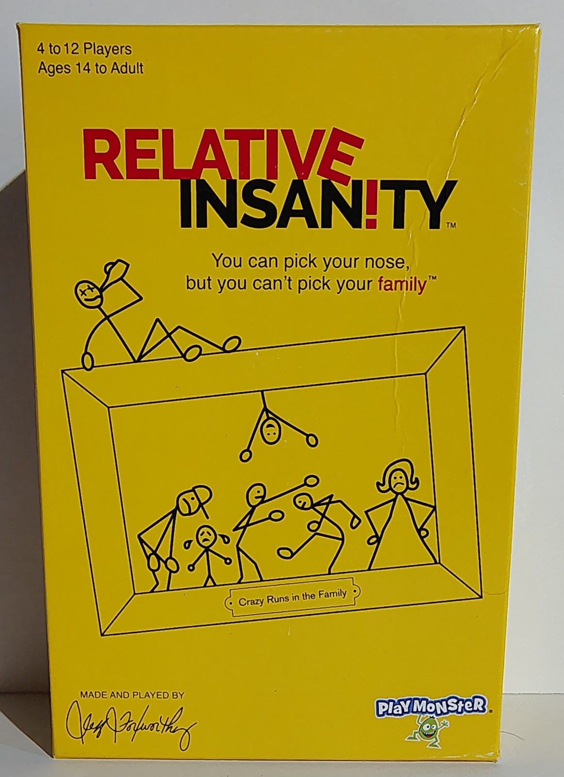 RELATIVE INSANITY Party Game 100% COMPLETE Jeff Foxworthty