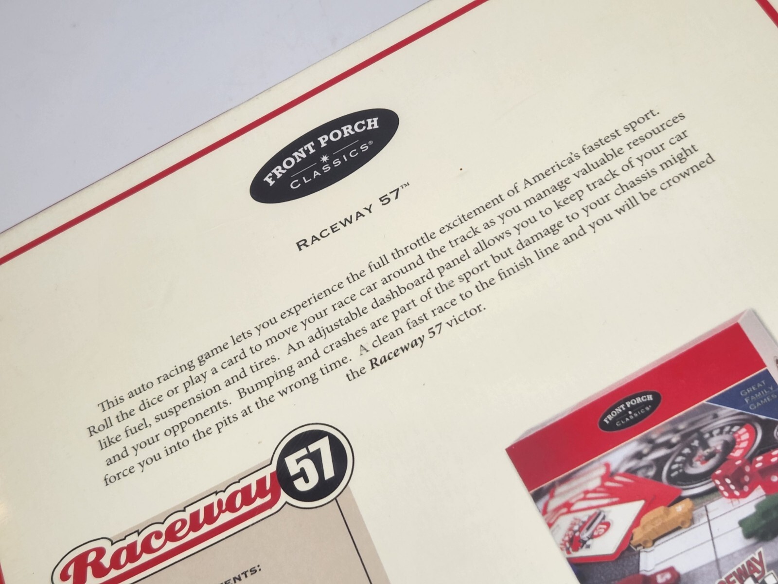 RACEWAY 57 Discovery Edition Family Board Game NEW Front Porch Classics NIB
