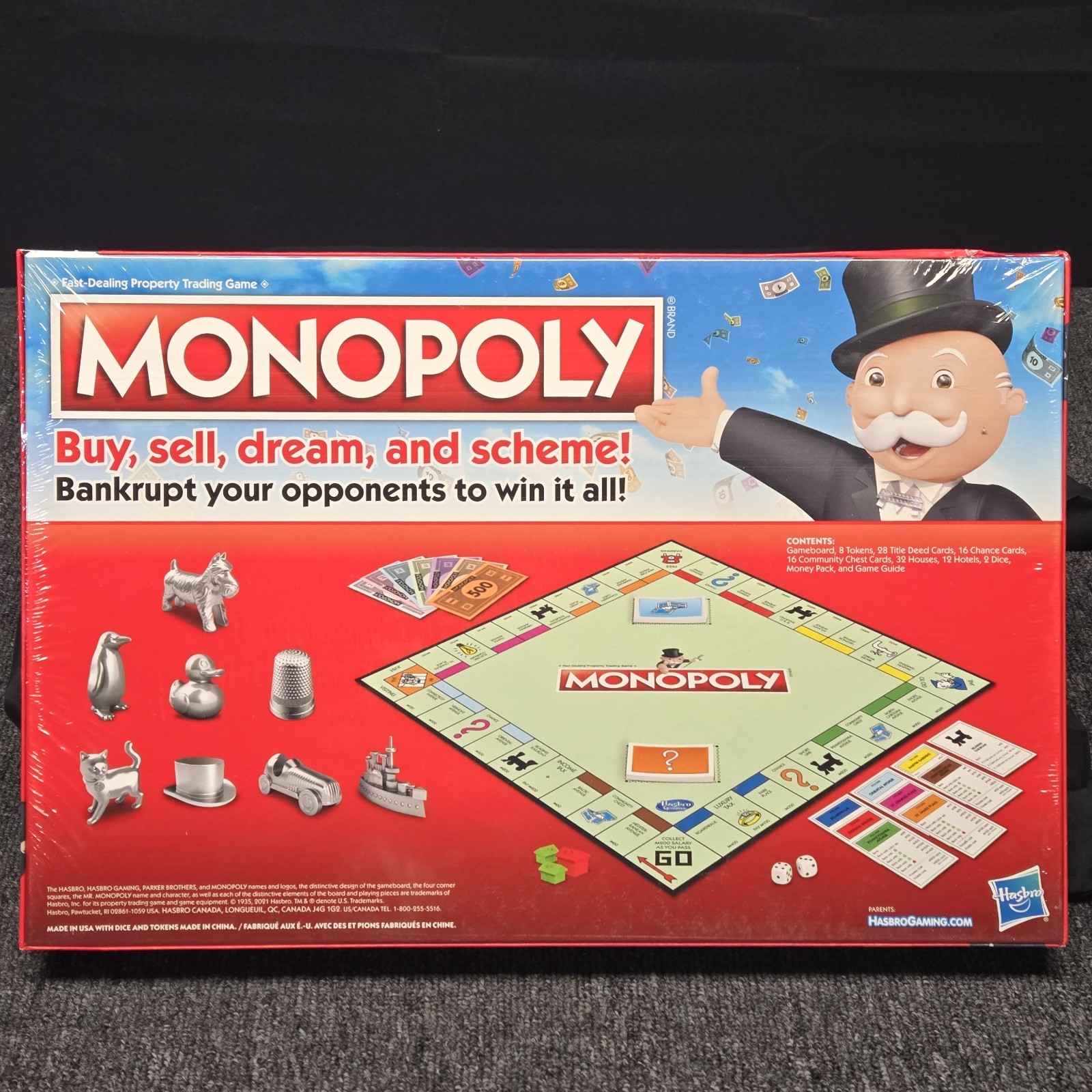 Monopoly Genuine Original Classic Board Game Hasbro Gaming Family Night Toy NEW