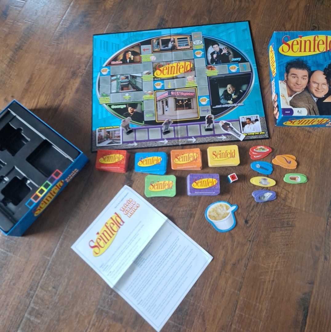 Seinfeld Trivia Board Game 2009 Pressman Complete 90s TV Sitcom Party Game