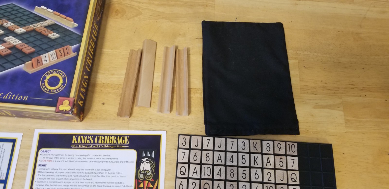 Kings Cribbage Royal Edition Board Game 100% Complete (1999, Cowley)