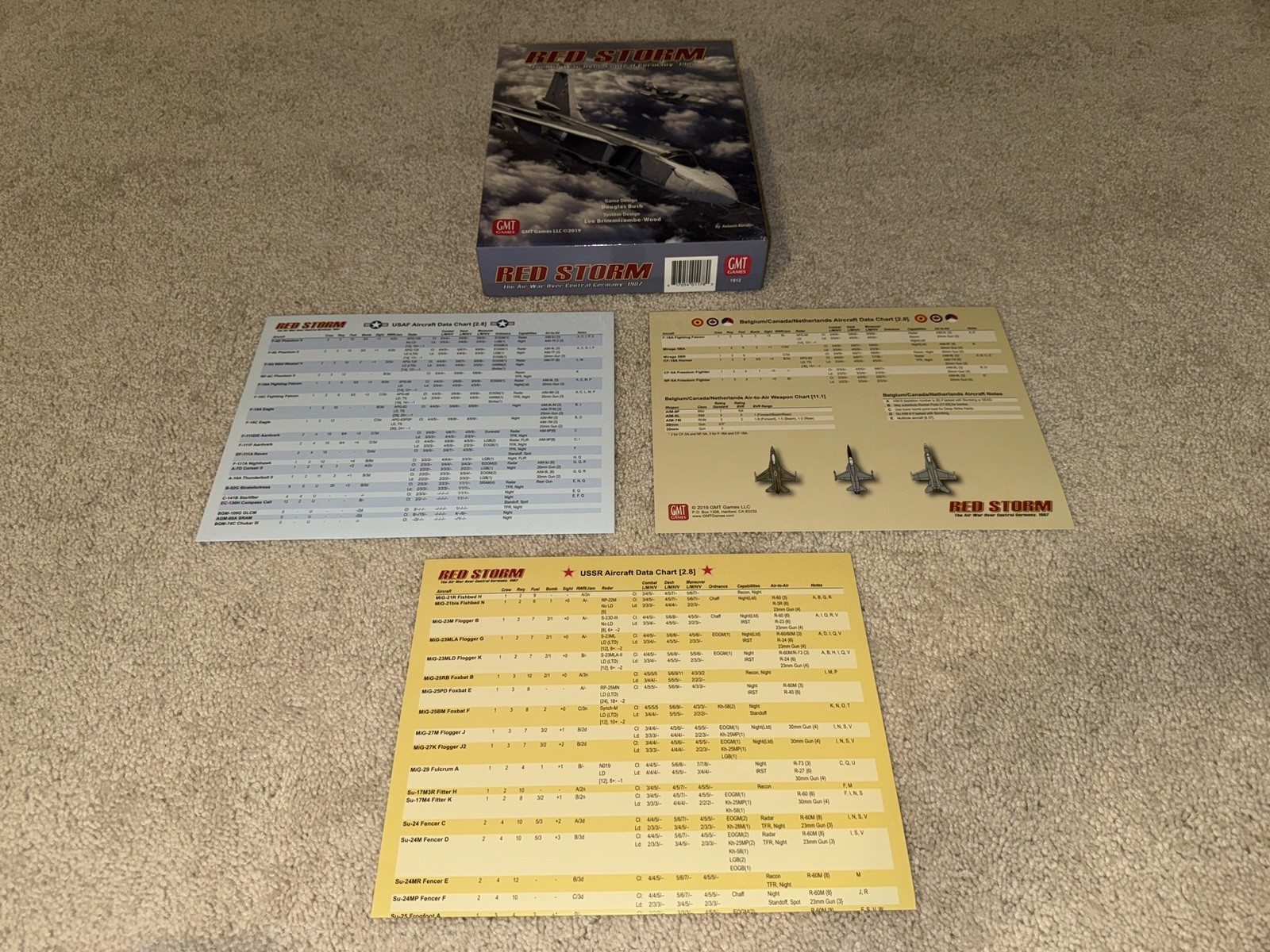 Red Storm | GMT Games | 2019 | 95% UNPUNCHED + EXTRA COUNTERS!