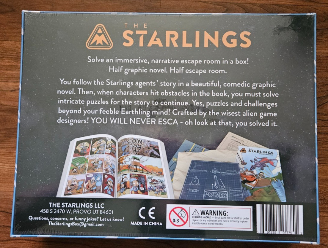 The Starlings: Box One – An Adventure in a Box – Brand New