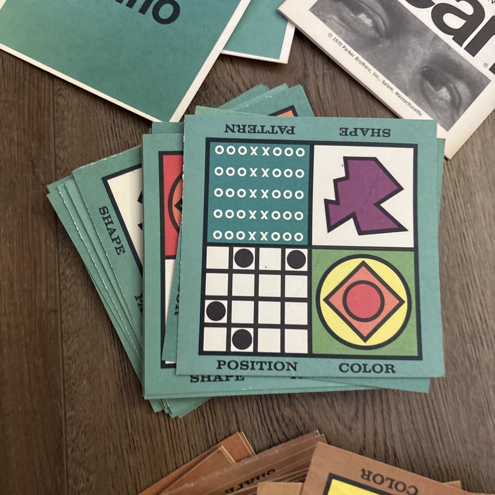 Parker Brothers 1970 Vintage Scan Board Card Game Matching Game COMPLETE