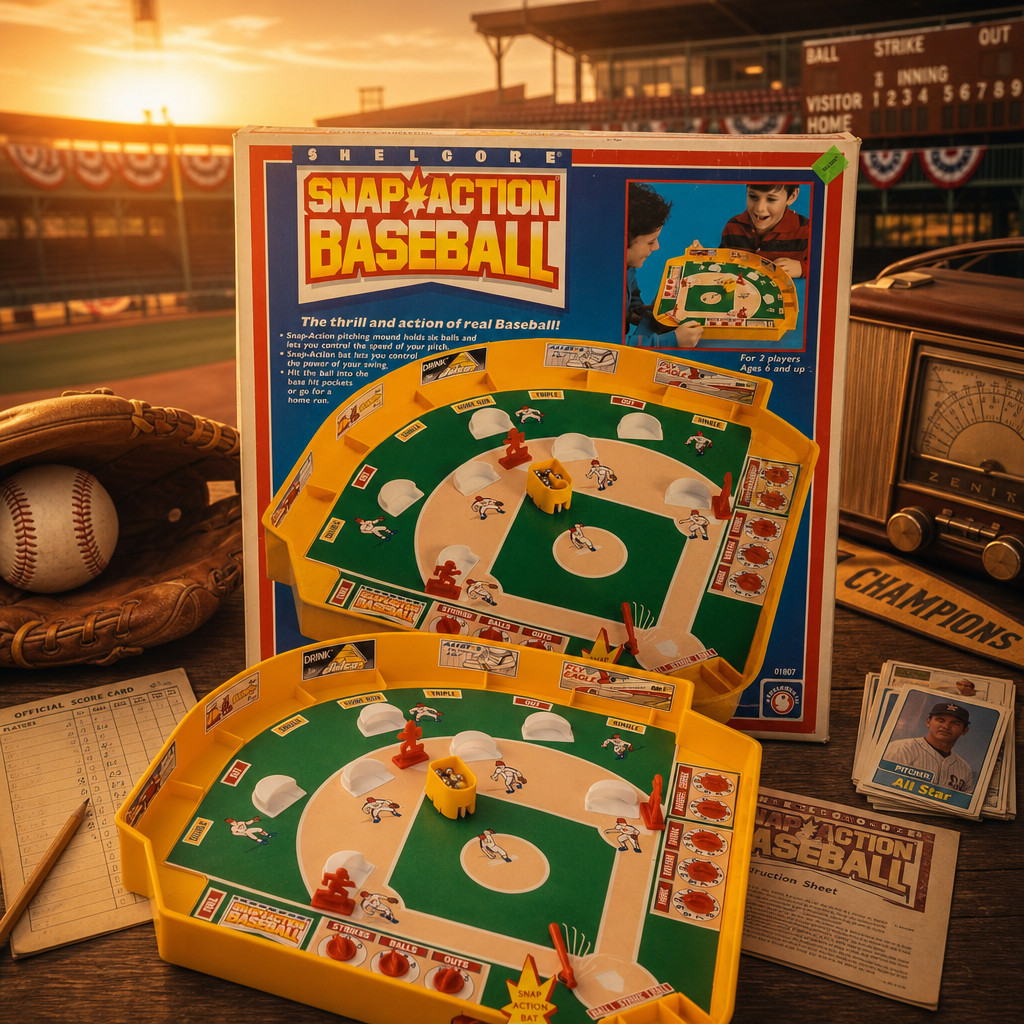 Time Machine Baseball Vintage Tabletop Game Complete Open Box Excellent Conditio