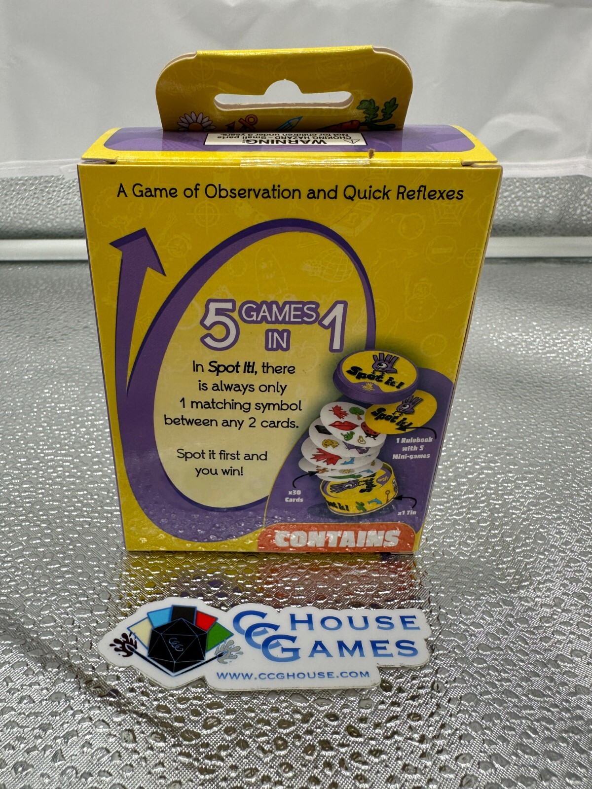 Spot It! Classic: Mini – Asmodee Zygomatic 5 Games in 1 FACTORY SEALED*CCGHouse*