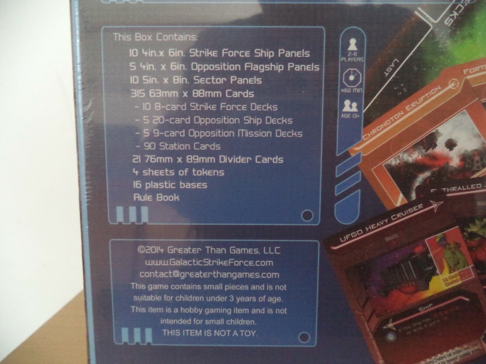 Greater Than Games Boardgame Galactic Strike Force Box NEW SEALED