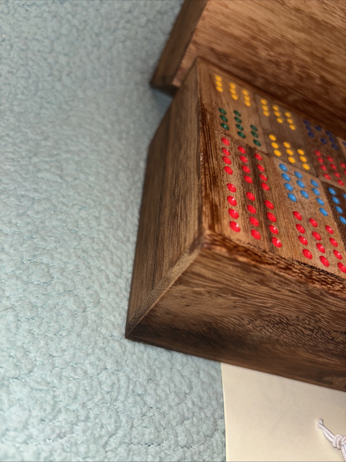 THAI ARTISAN WARAPORN KHAMSUK RAIN TREE WOOD Set 96 Dominos Dominoes Unique EF