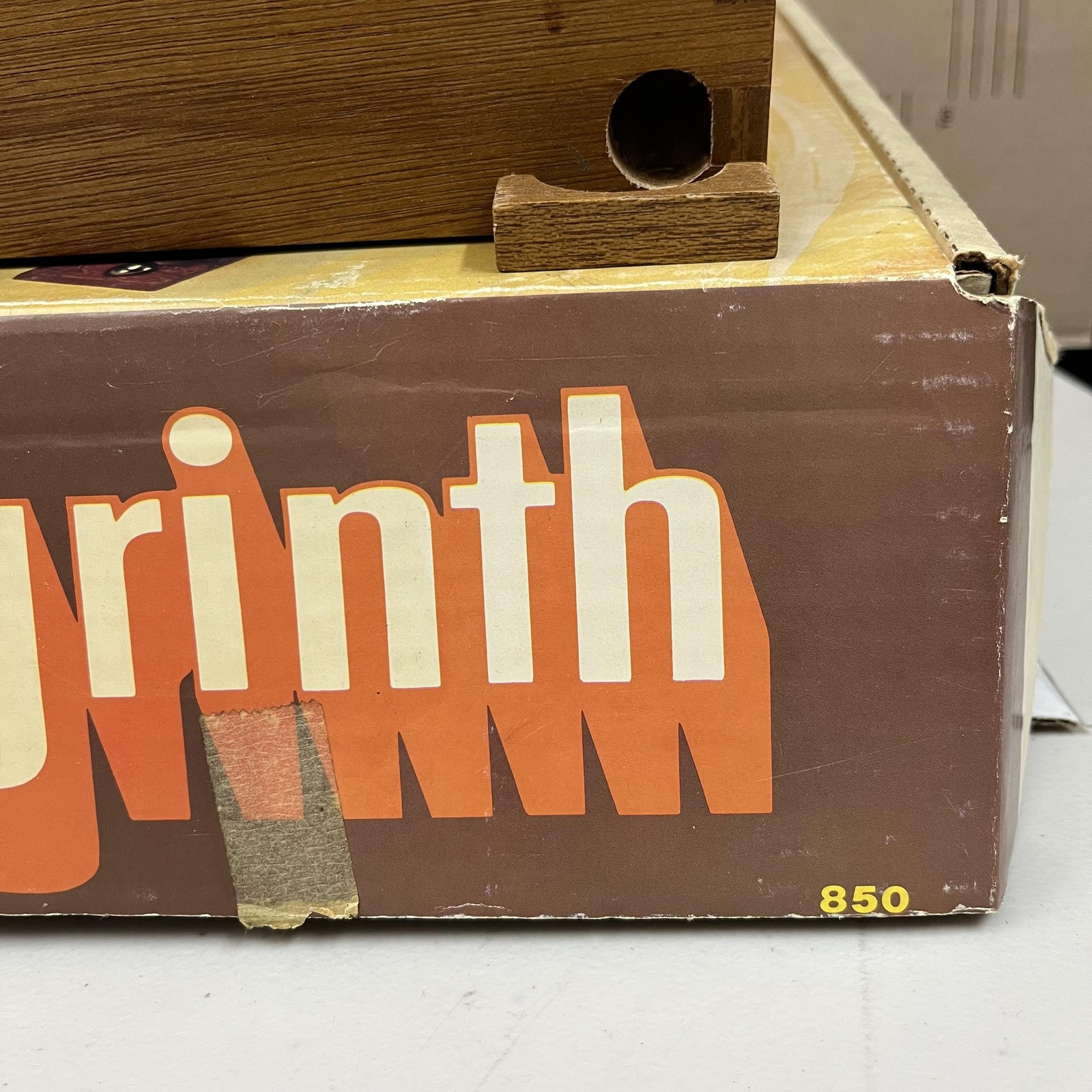 Vintage Labyrinth Wooden Marble Maze Classic Skill Coordination Game 850 W Box