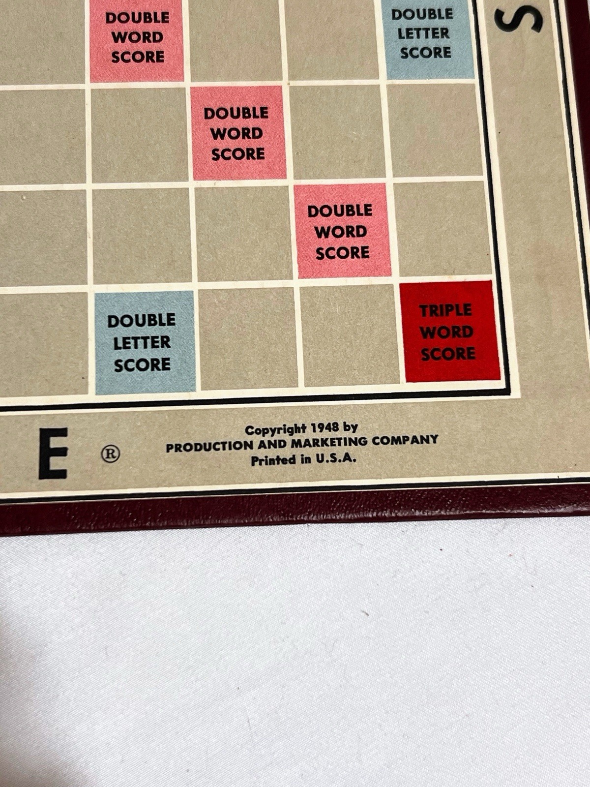 SCRABBLE GAME Vintage 1948 SELCHOW & RIGHTER CO Missing Some Pieces