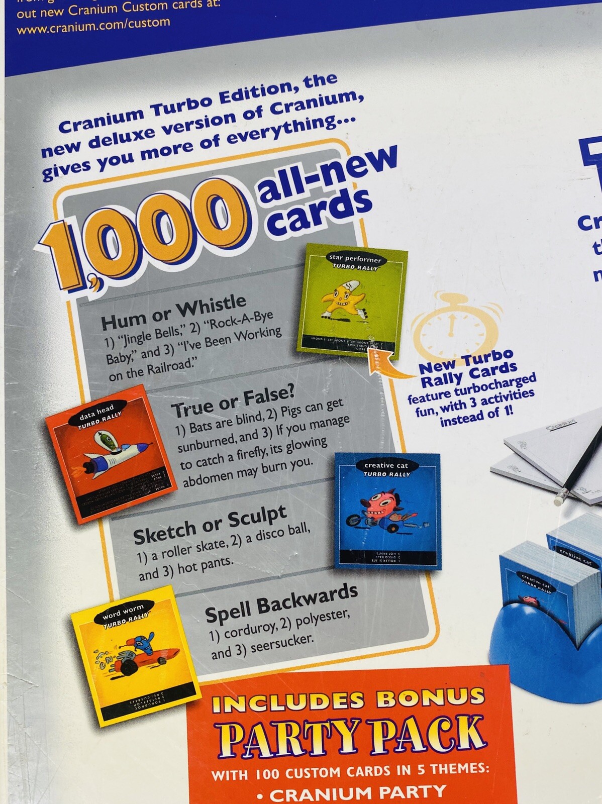 Cranium Turbo Edition Interactive Adult Teen Party Pack Board Game Night