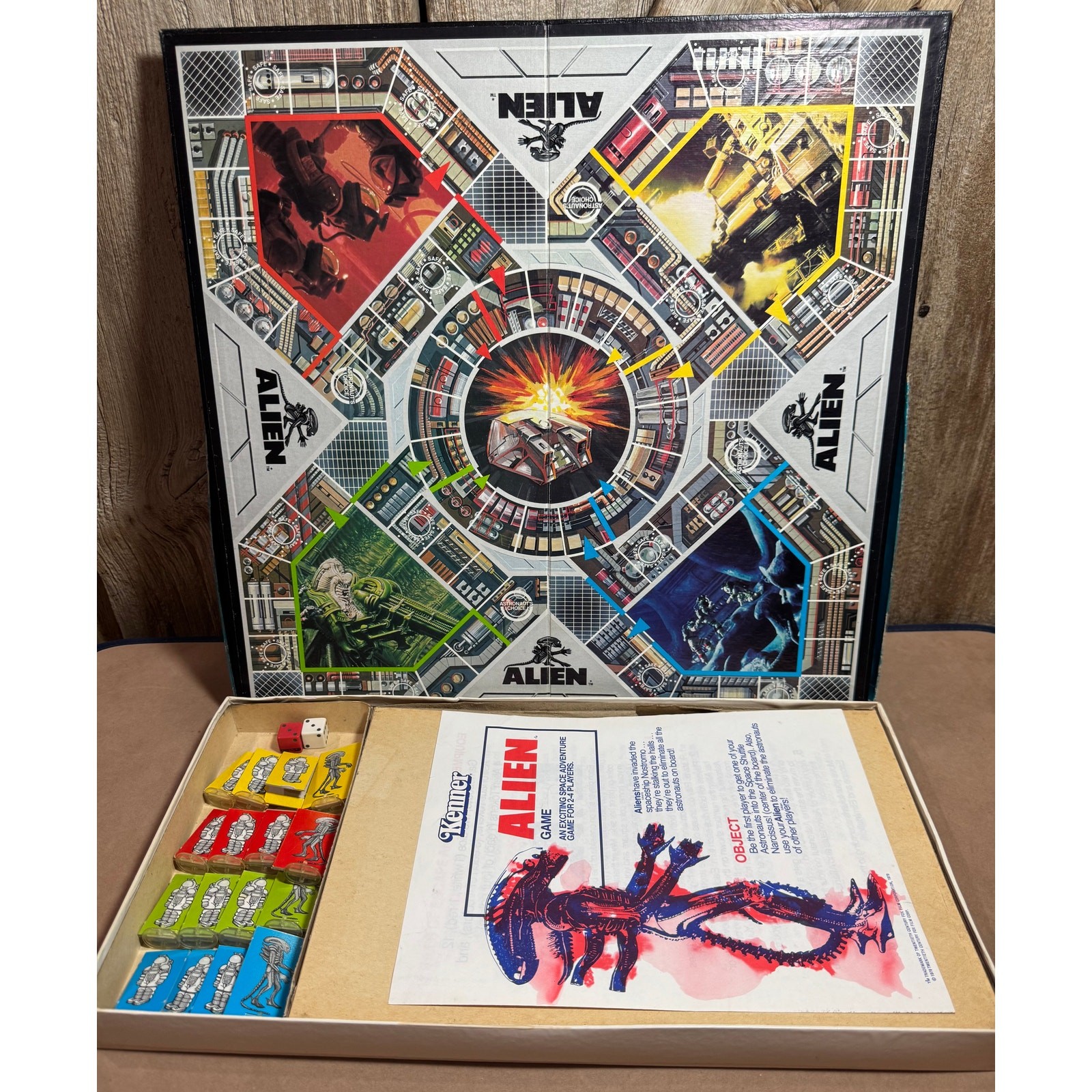 Vintage 1979 Kenner ALIEN Xenomorph Board Game 1970s