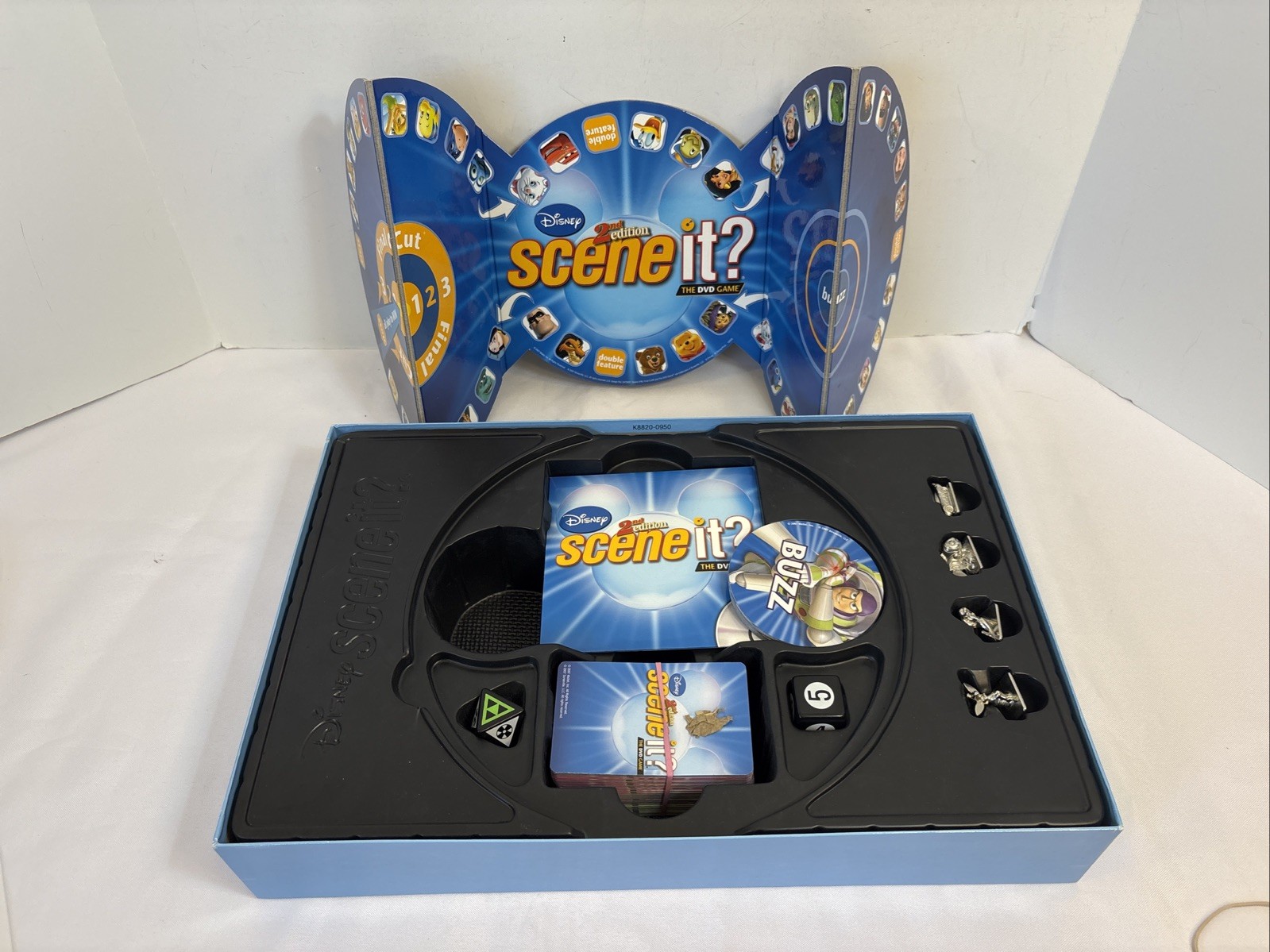 Disney Scene it? 2nd Edition DVD Game 100% COMPLETE! EUC Metal Tokens 2007