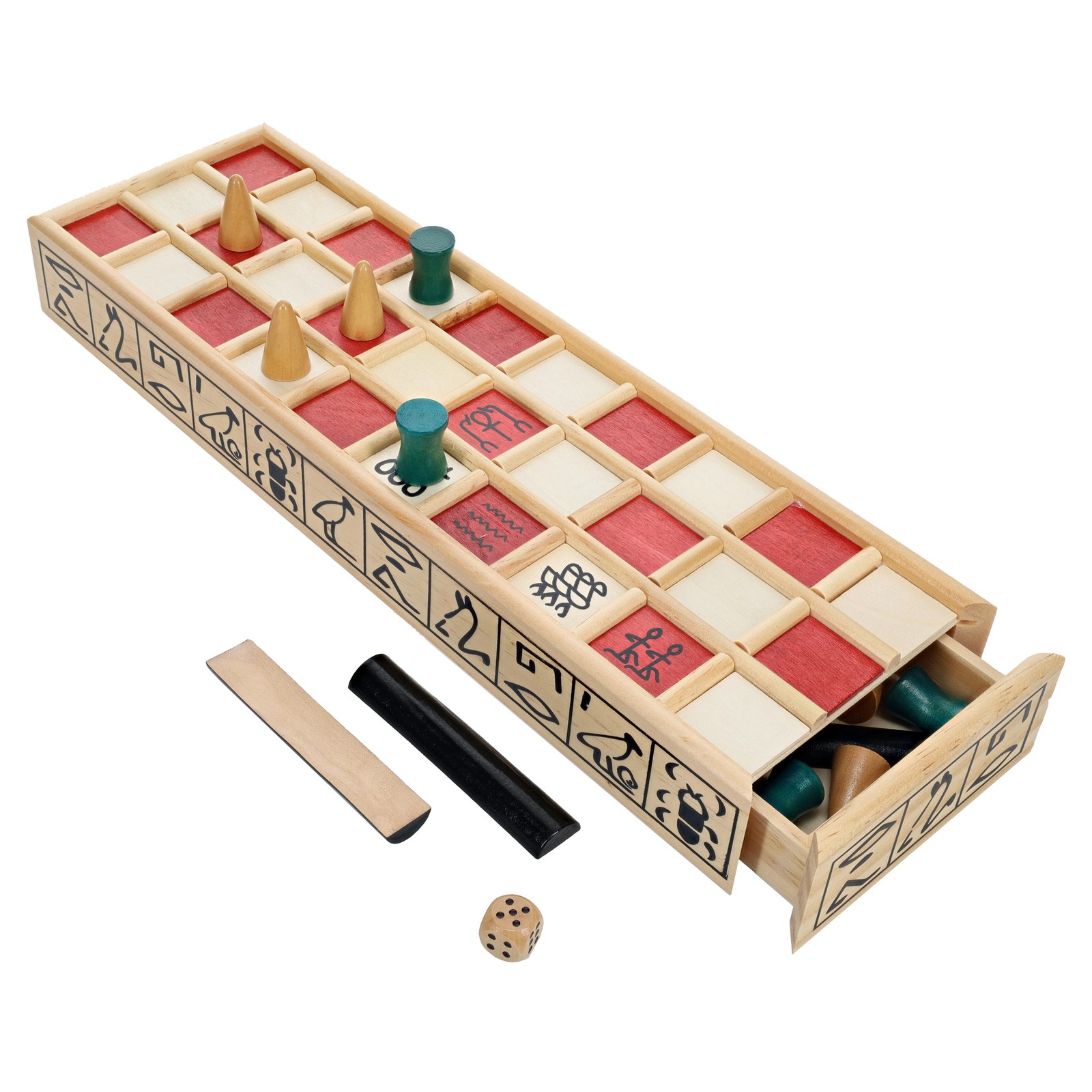 WE Games Wood Senet Game – An Ancient Egyptian Board Game
