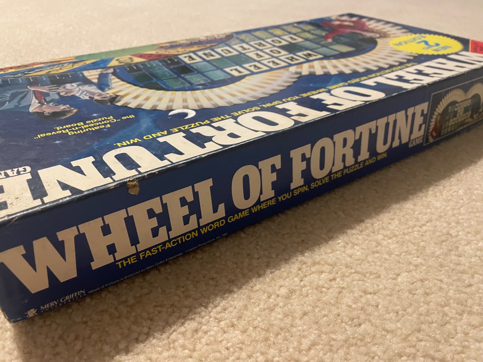 Vintage Wheel of Fortune Board Game Pressman 1980s 2nd Edition Free Shipping