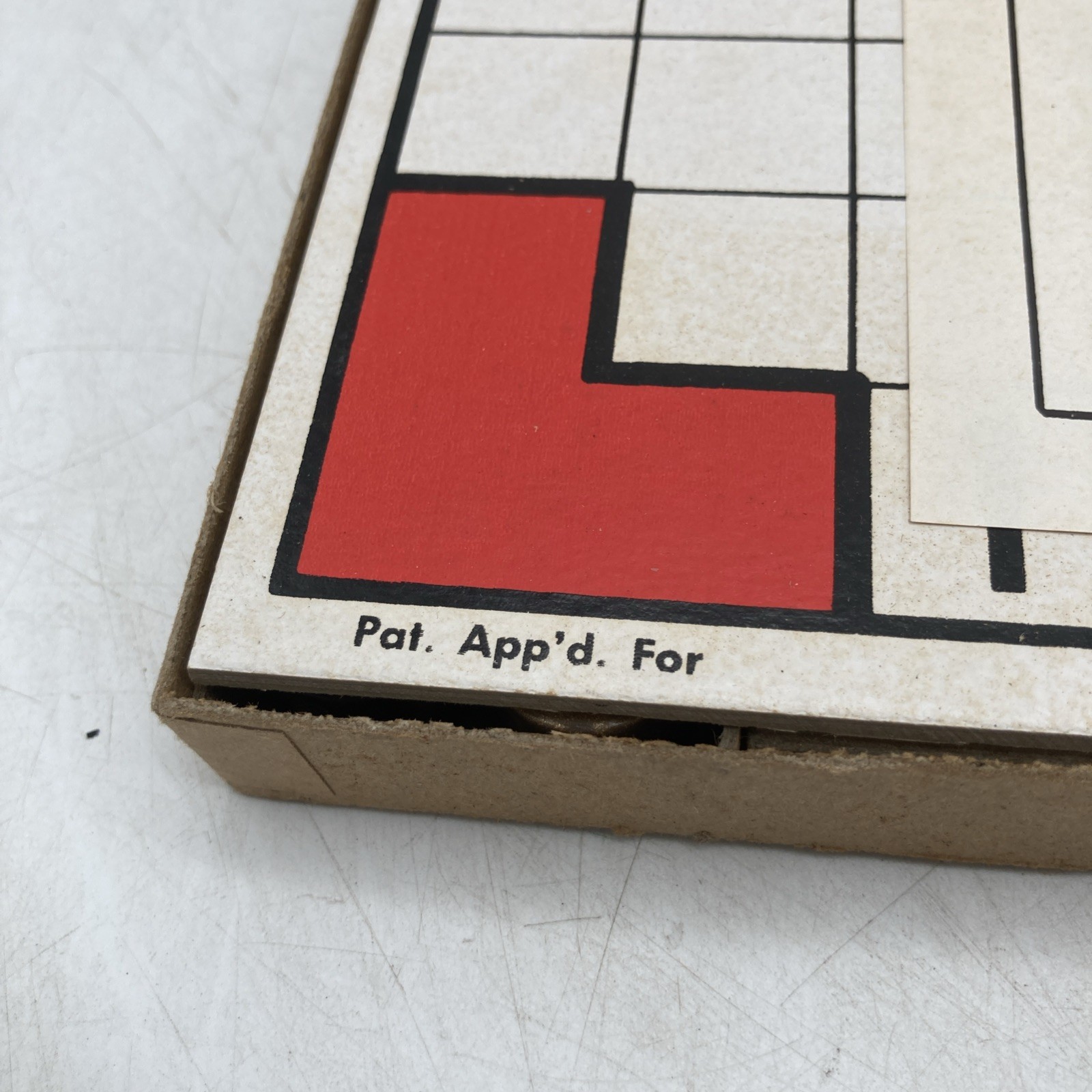 Vtg 1970s Channel Board Game RARE Abstract Strategy Graphic Red White Box LE 1st