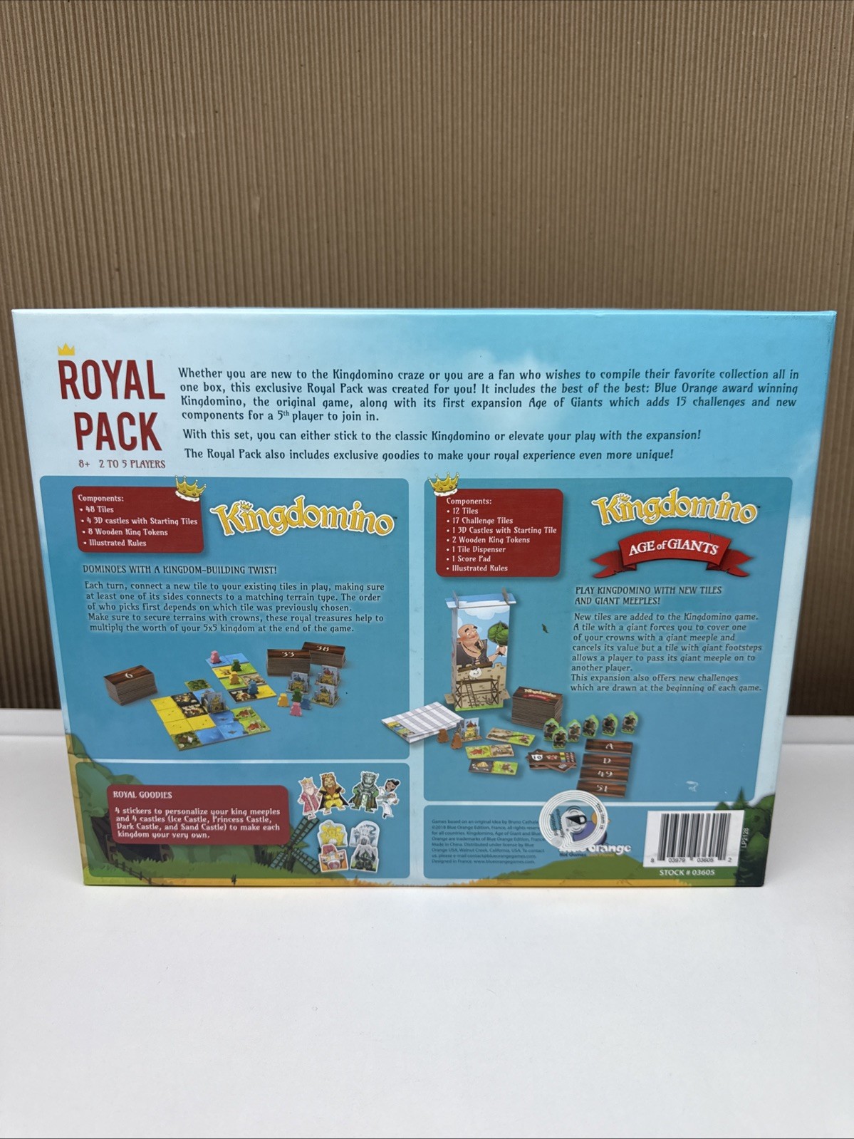 Kingdomino Royal Pack Original Kingdomino & Age Of Giants Expansion Games
