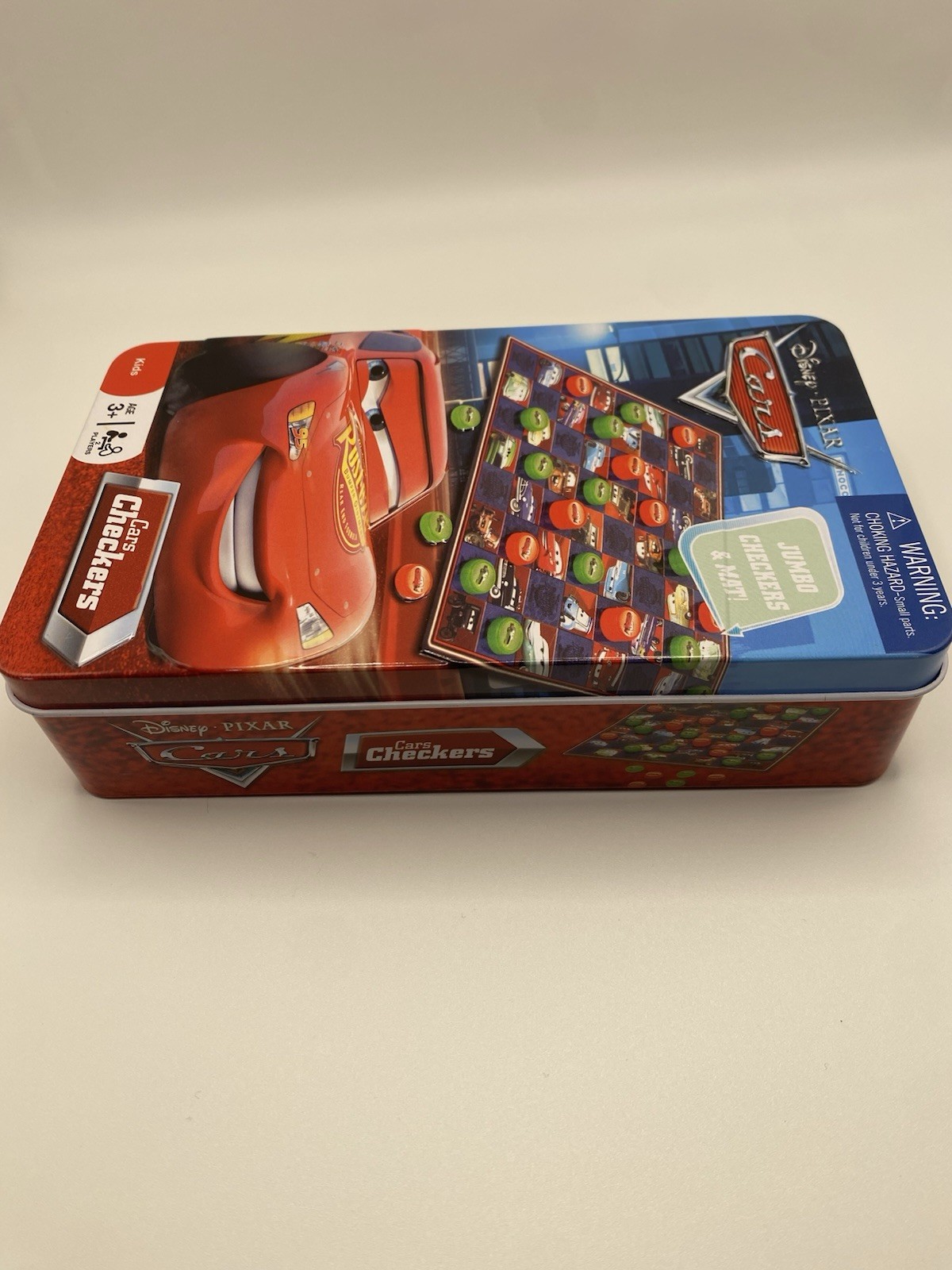 Disney Pixar Cars Checkers With Jumbo Checkers & Mat Board Game