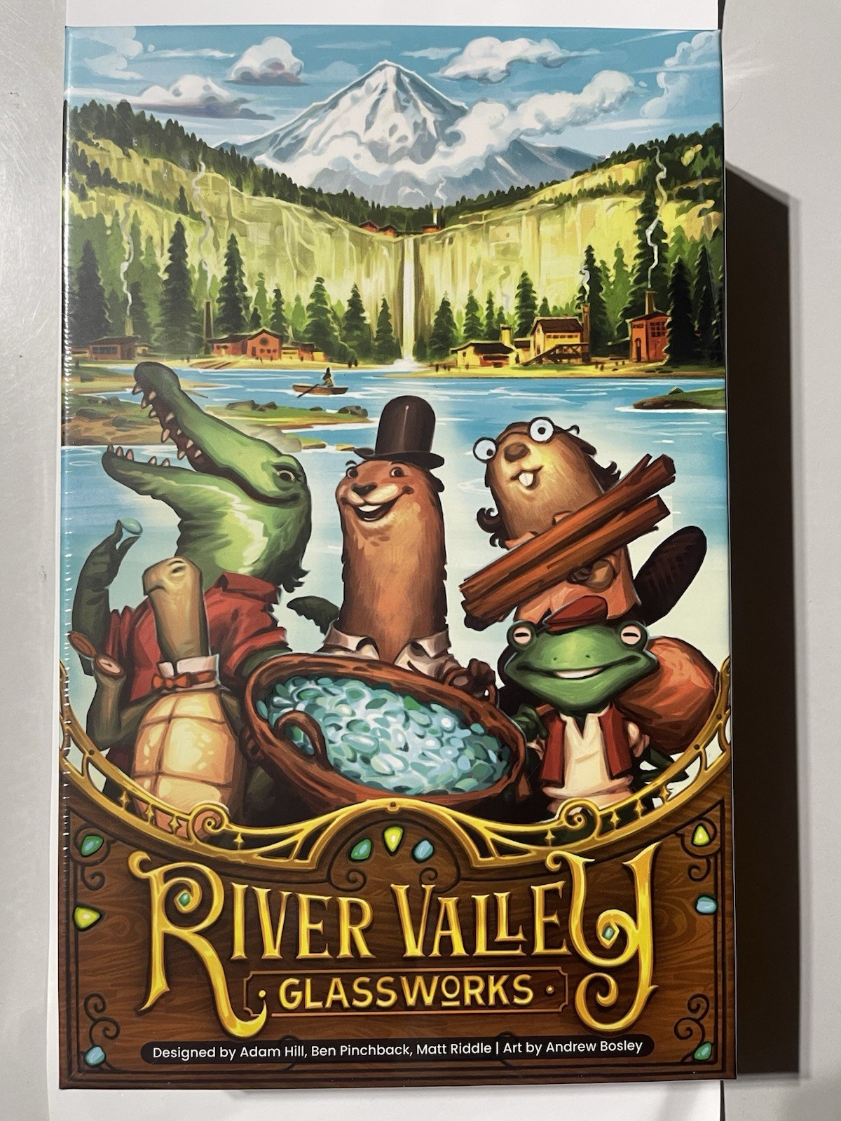 River Valley Glassworks – Tile Placement Woodland Animal Board Game NIB
