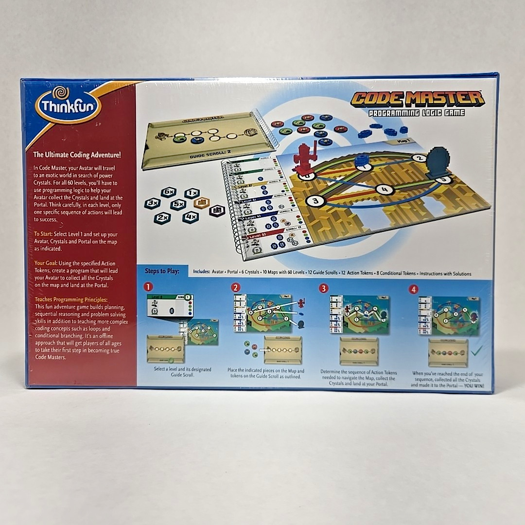 Code Master Programming Logic Game By ThinkFun 60 Levels Ignite Yor Mind! New