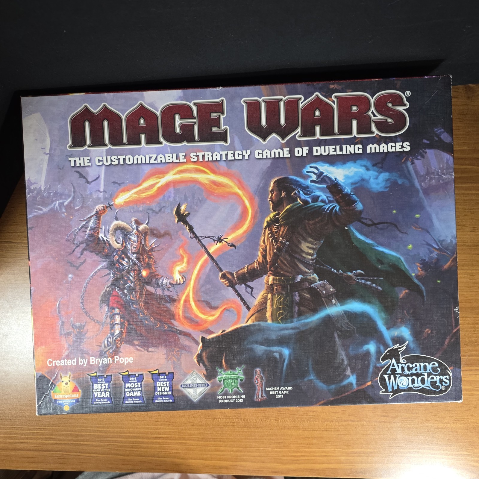 Arcane Wonders Mage Wars Customizable Fantasy Board Game 2 Players 14+ NEW