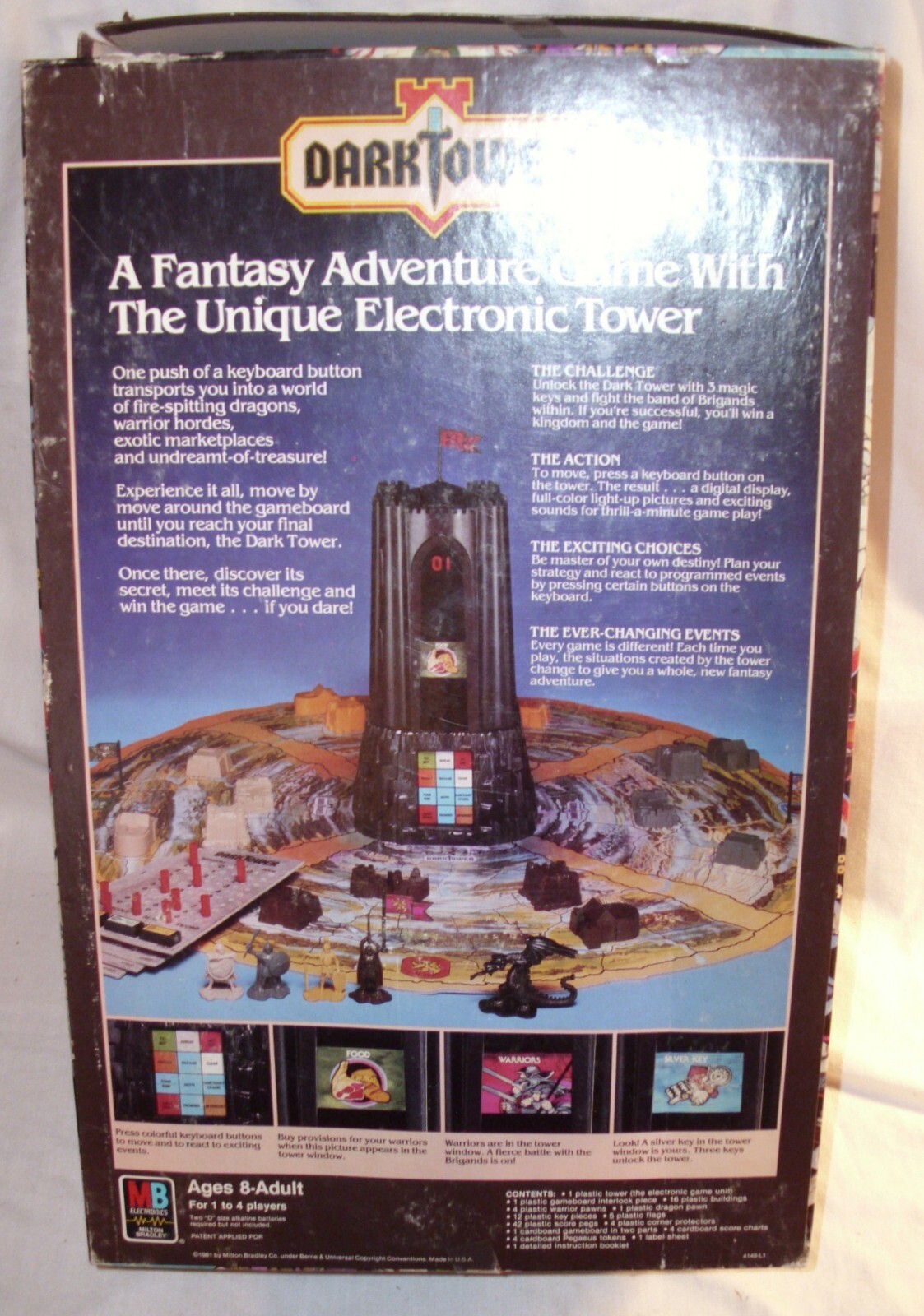 DARK TOWER ELECTRONIC FANTASY GAME MILTON BRADLEY 1981 BOXED SHARP