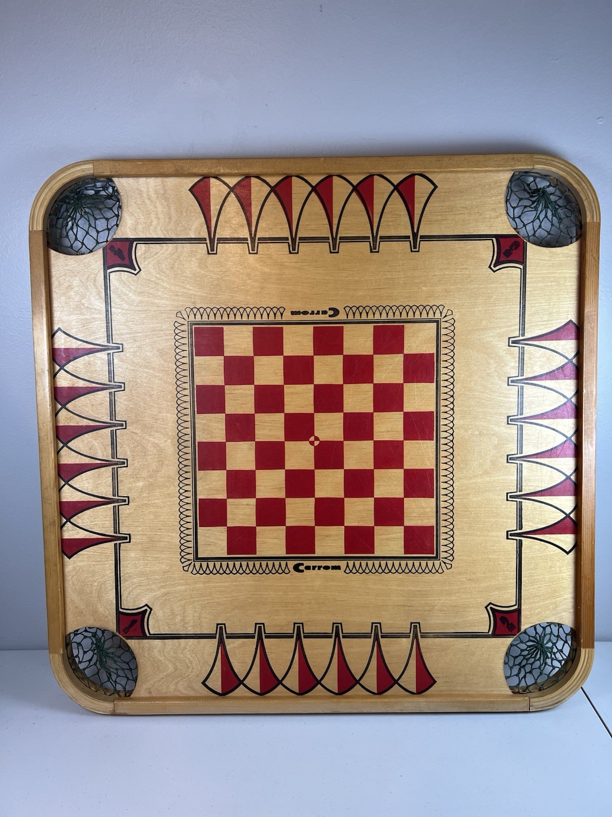 Vibrant VTG 1960s Carrom Model 106 Double Sided-Nice Wall Art Game Room Man Cave